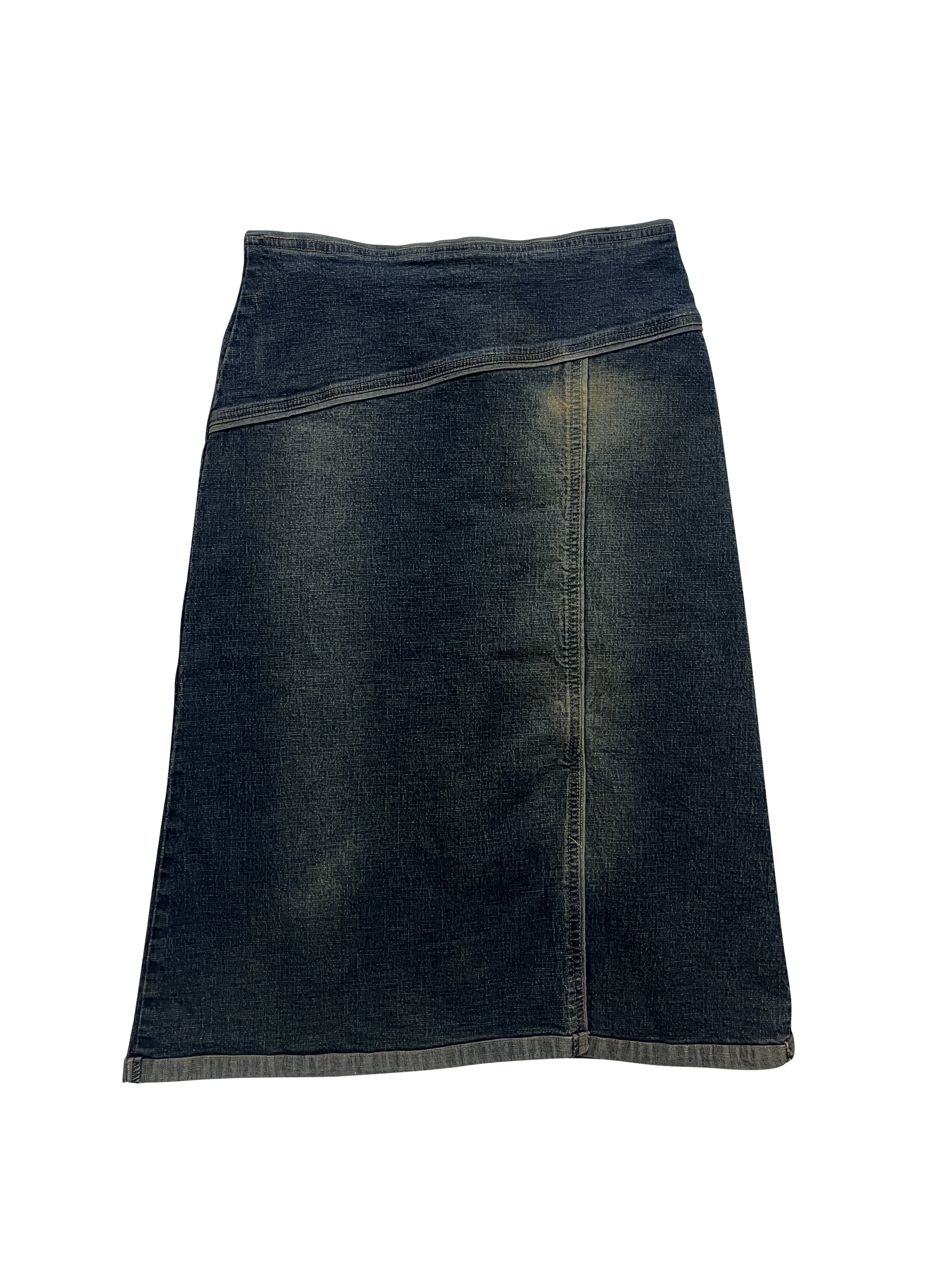 denim midi skirt