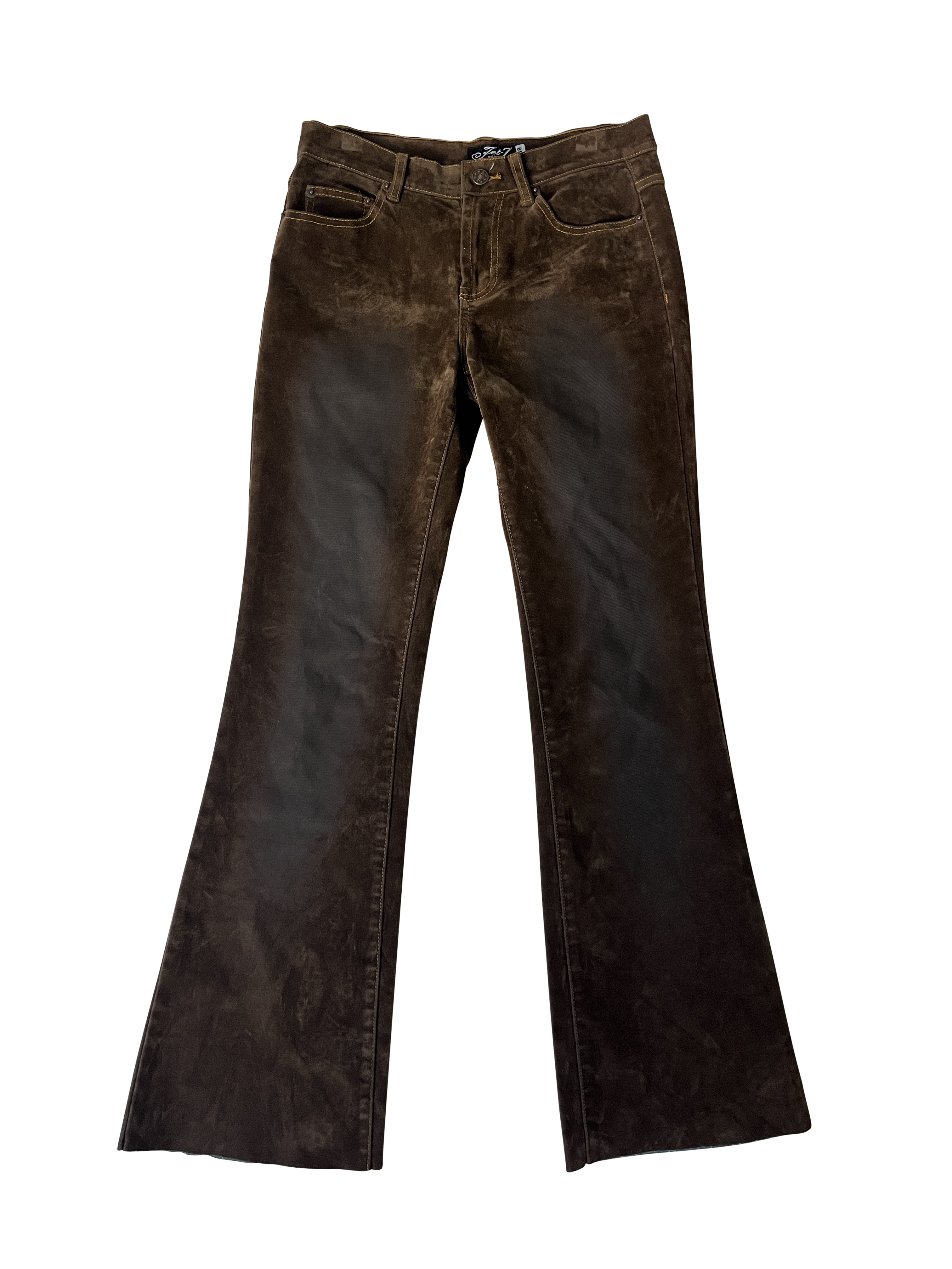 brown suede pants