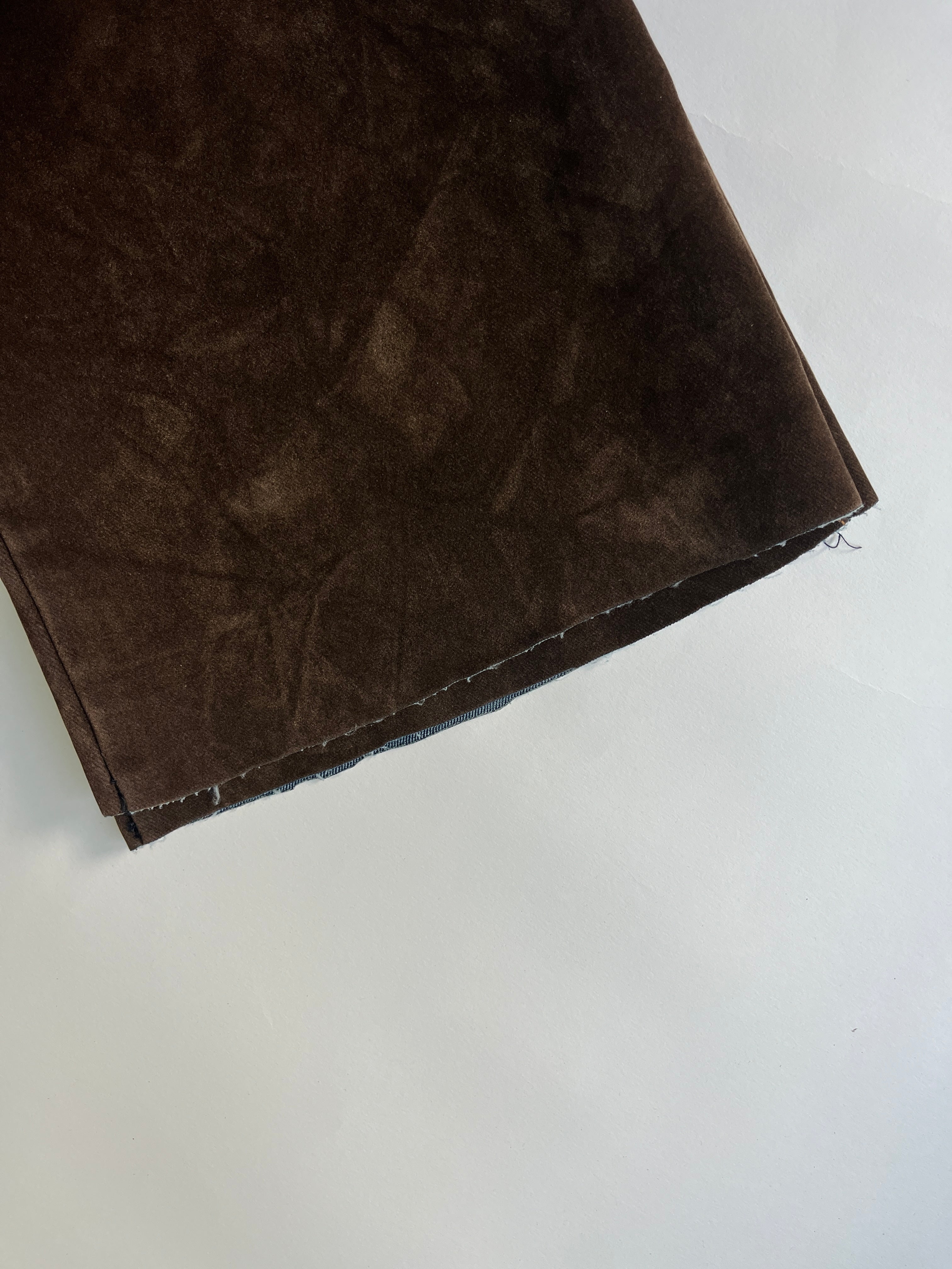 brown suede pants