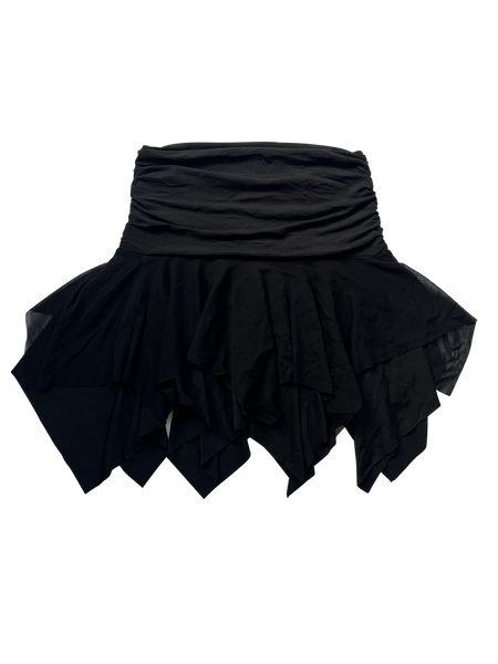 black mesh fairy skirt
