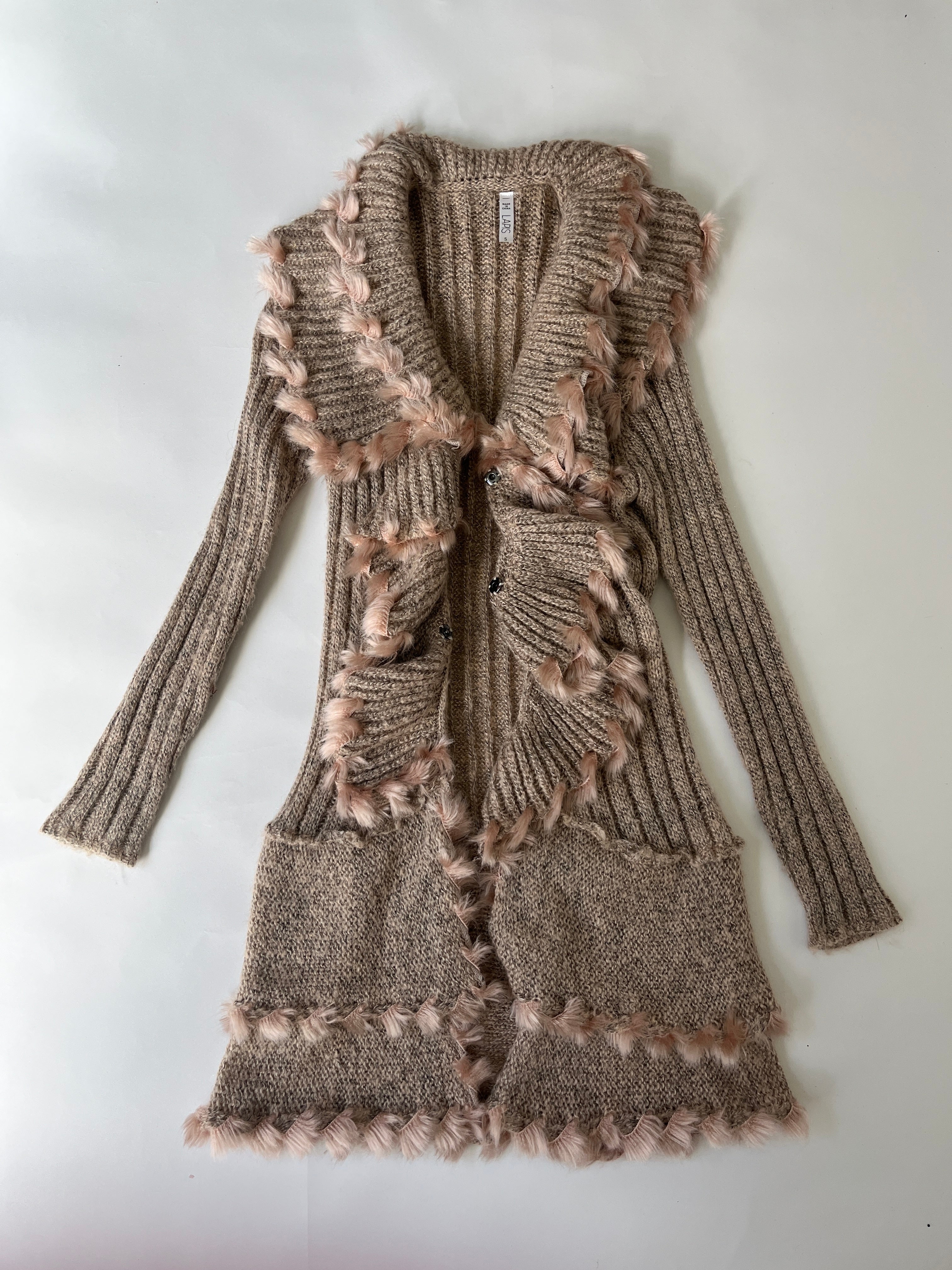 tan cardigan