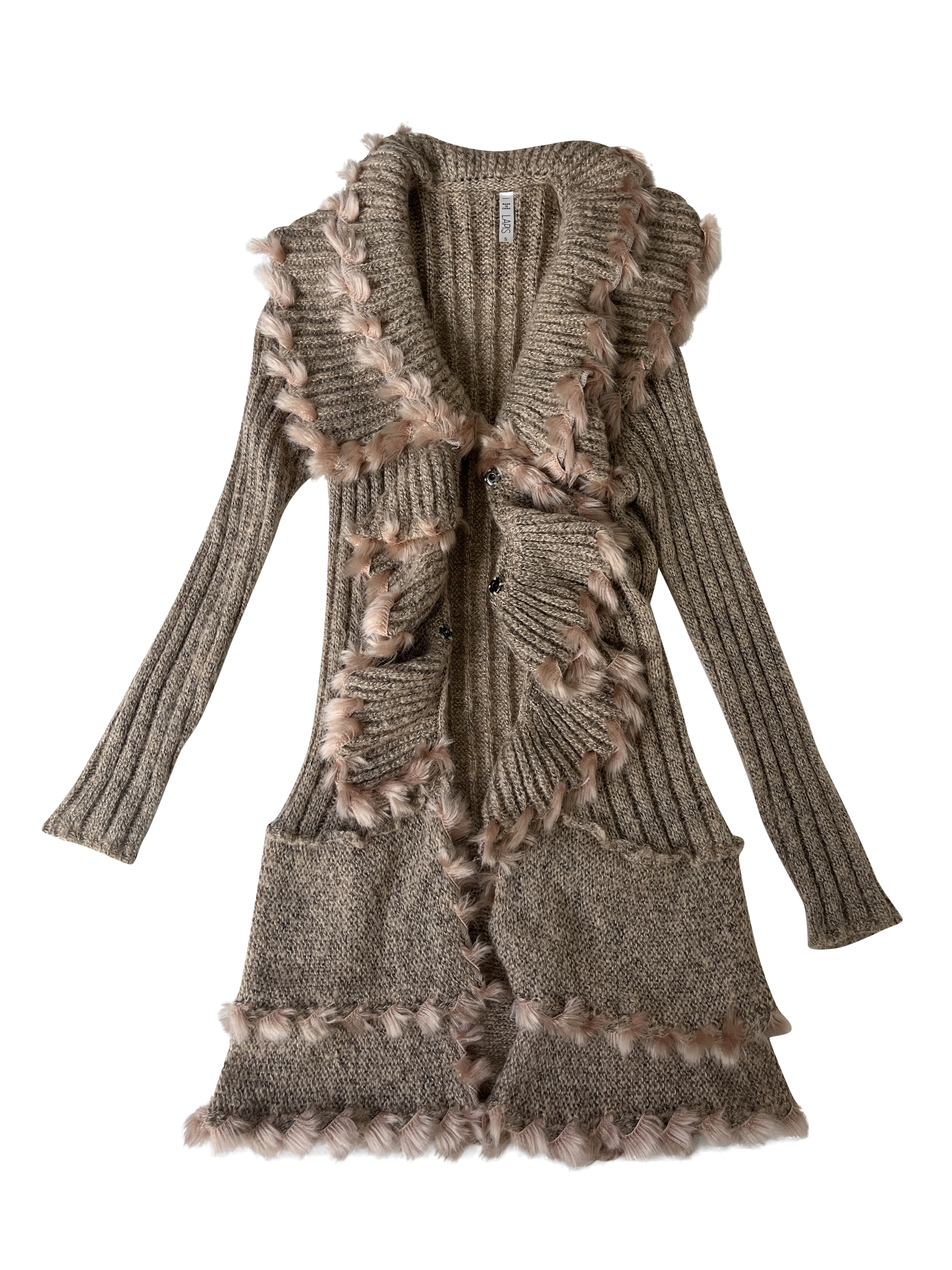 tan cardigan