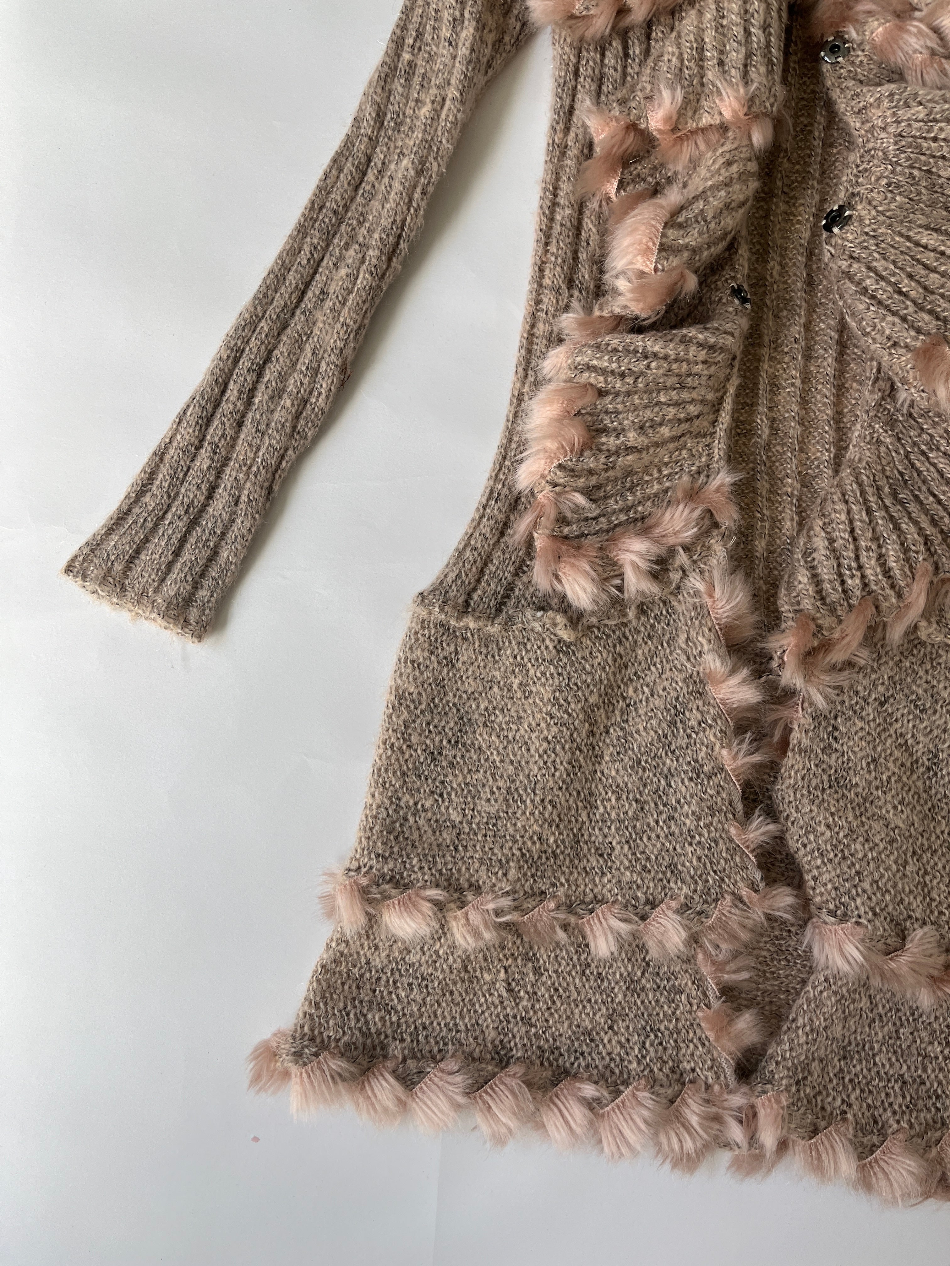 tan cardigan