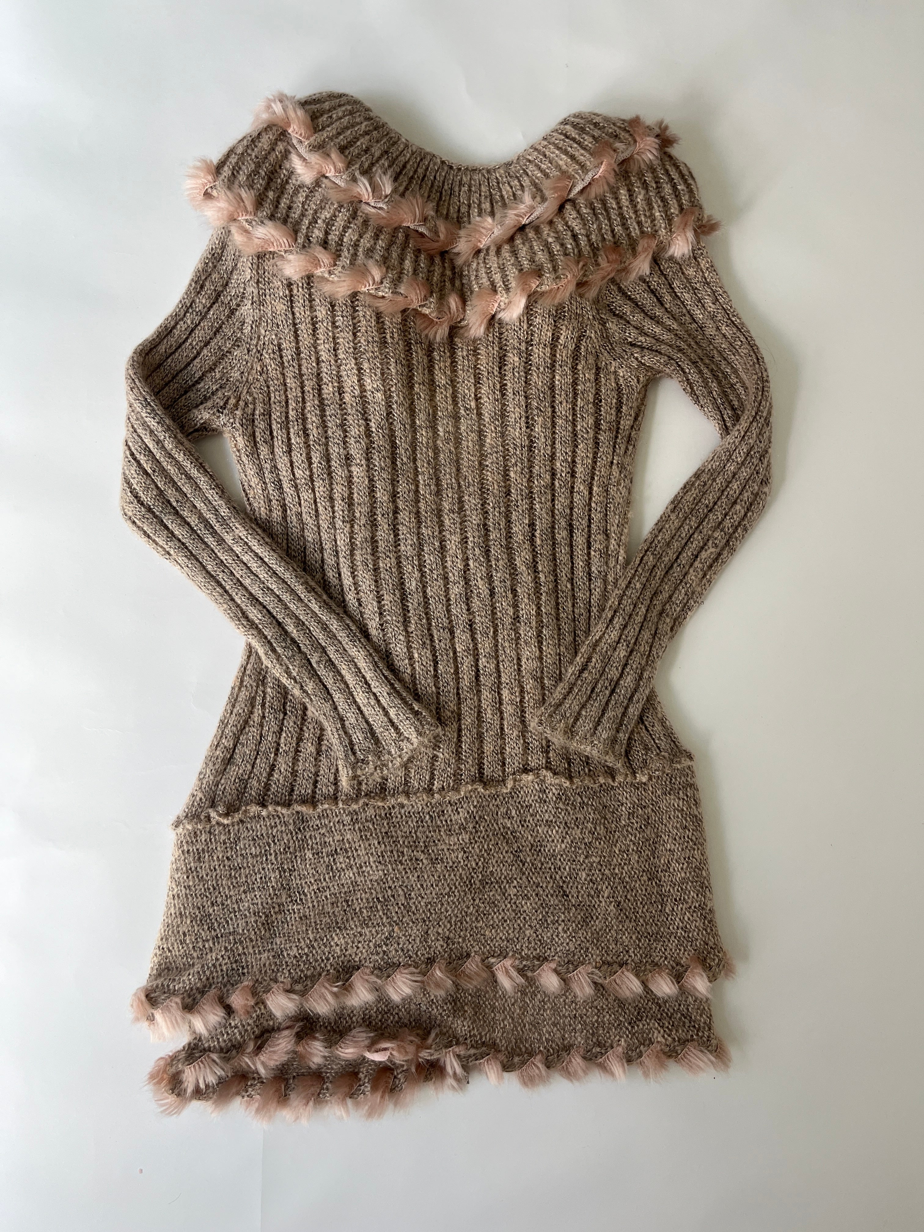tan cardigan