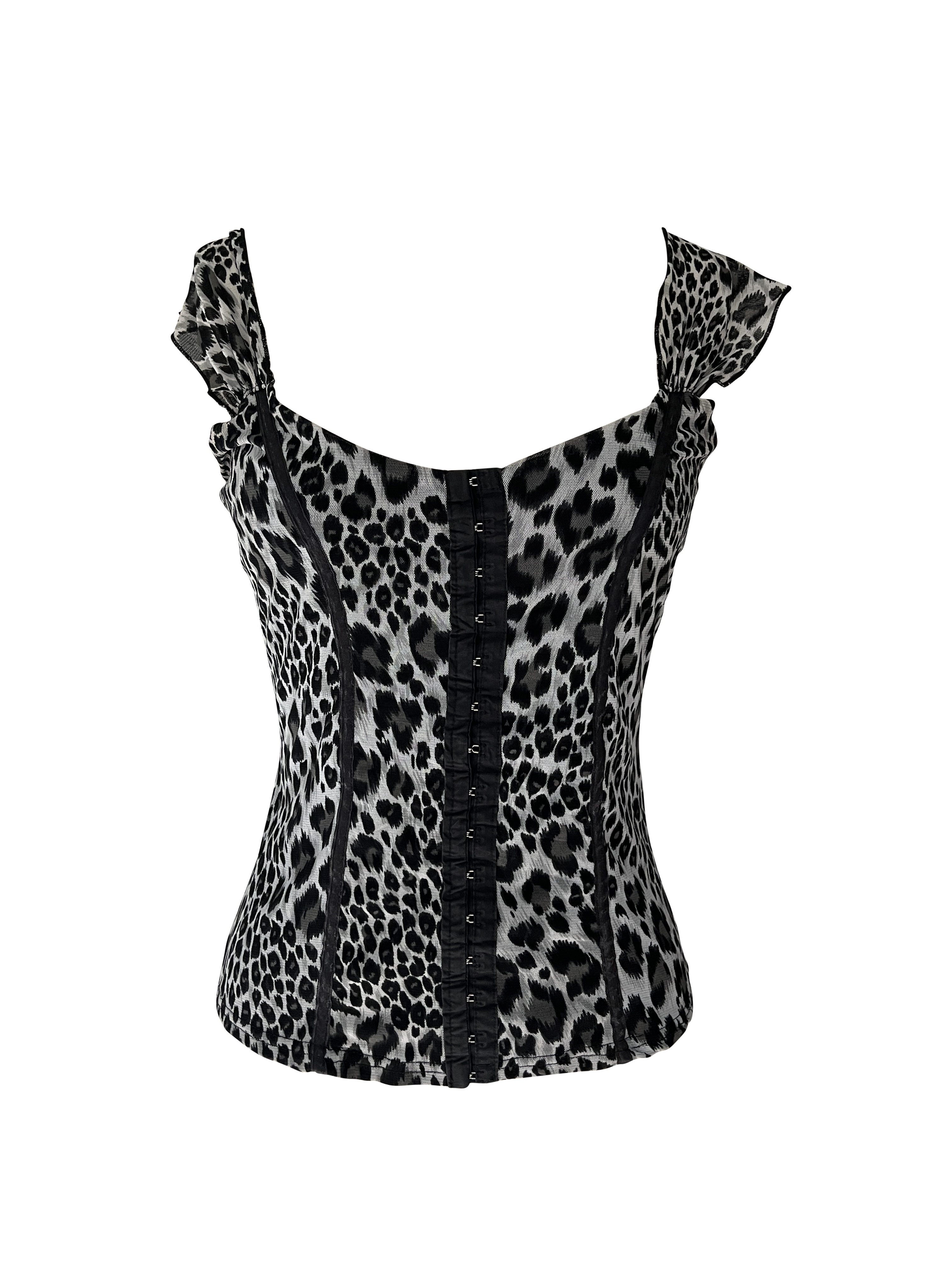 cheetah corset top