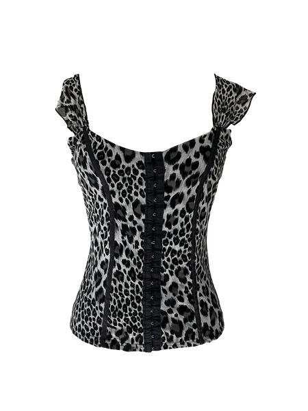 cheetah corset top