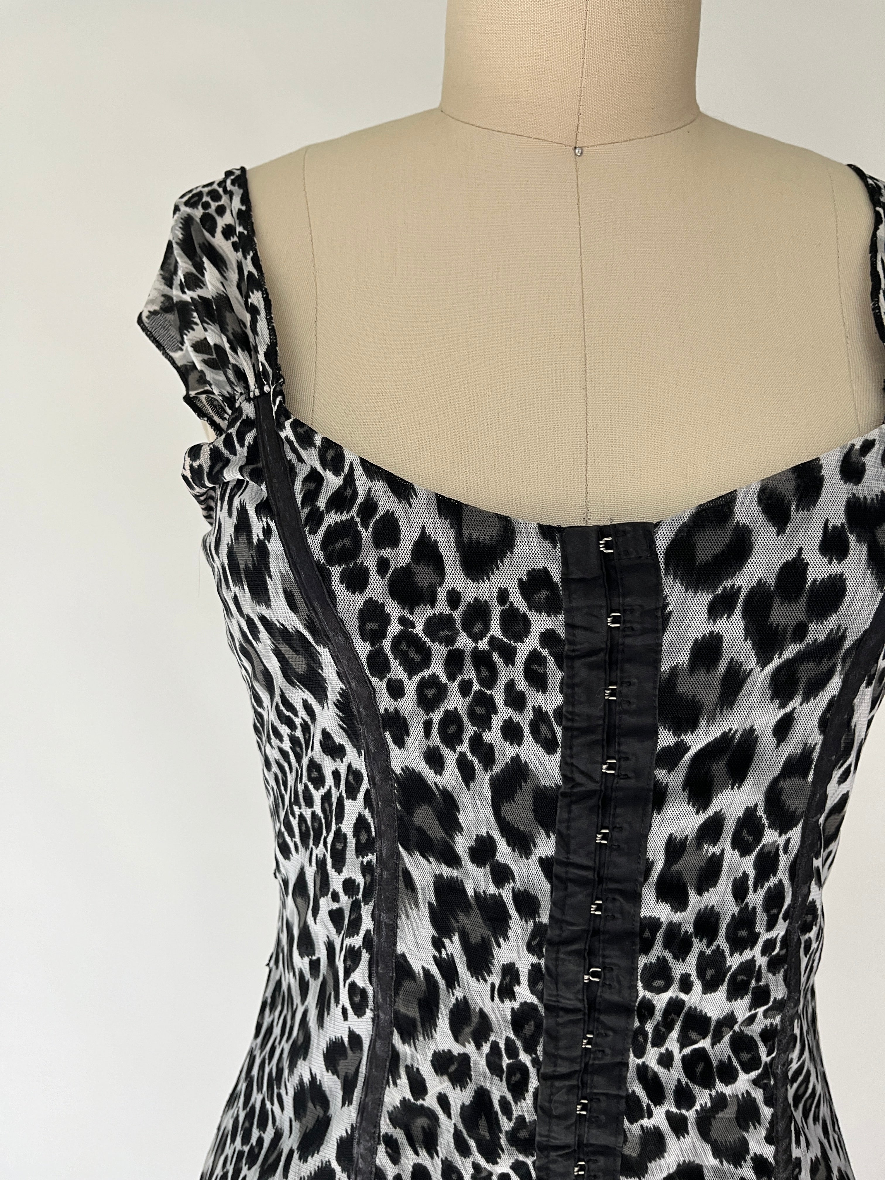 cheetah corset top