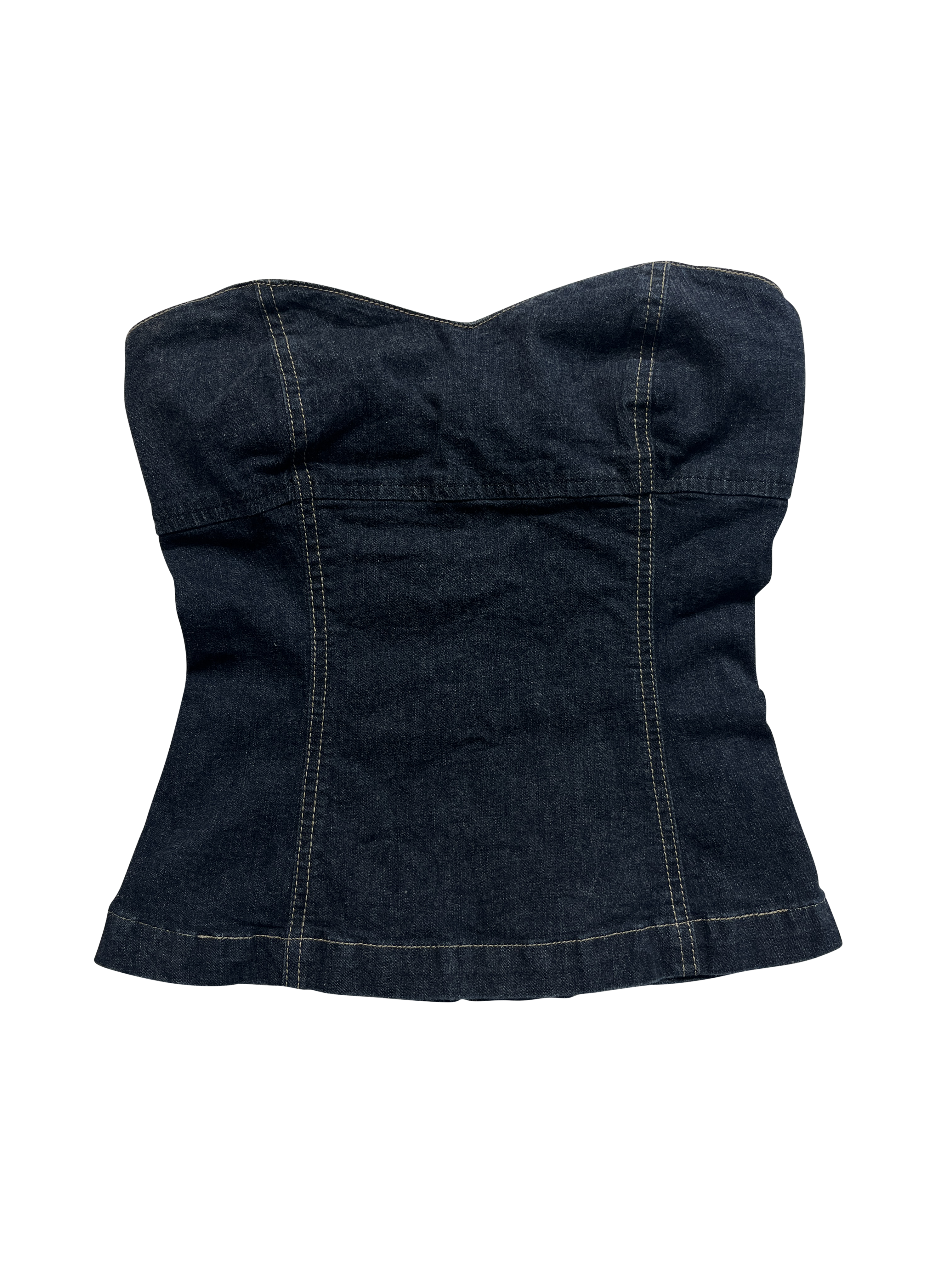 denim corset top