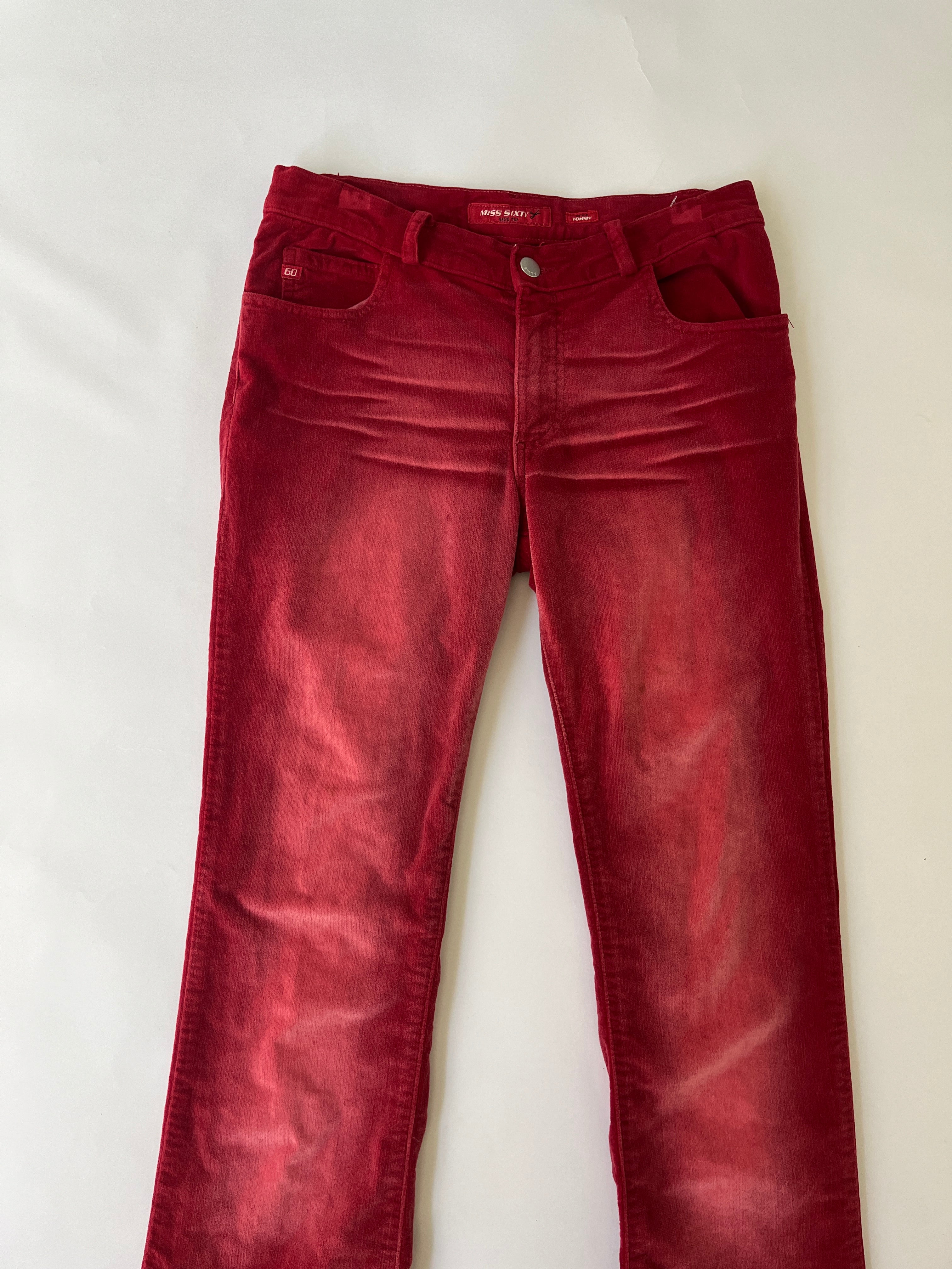 miss sixty red corduroy