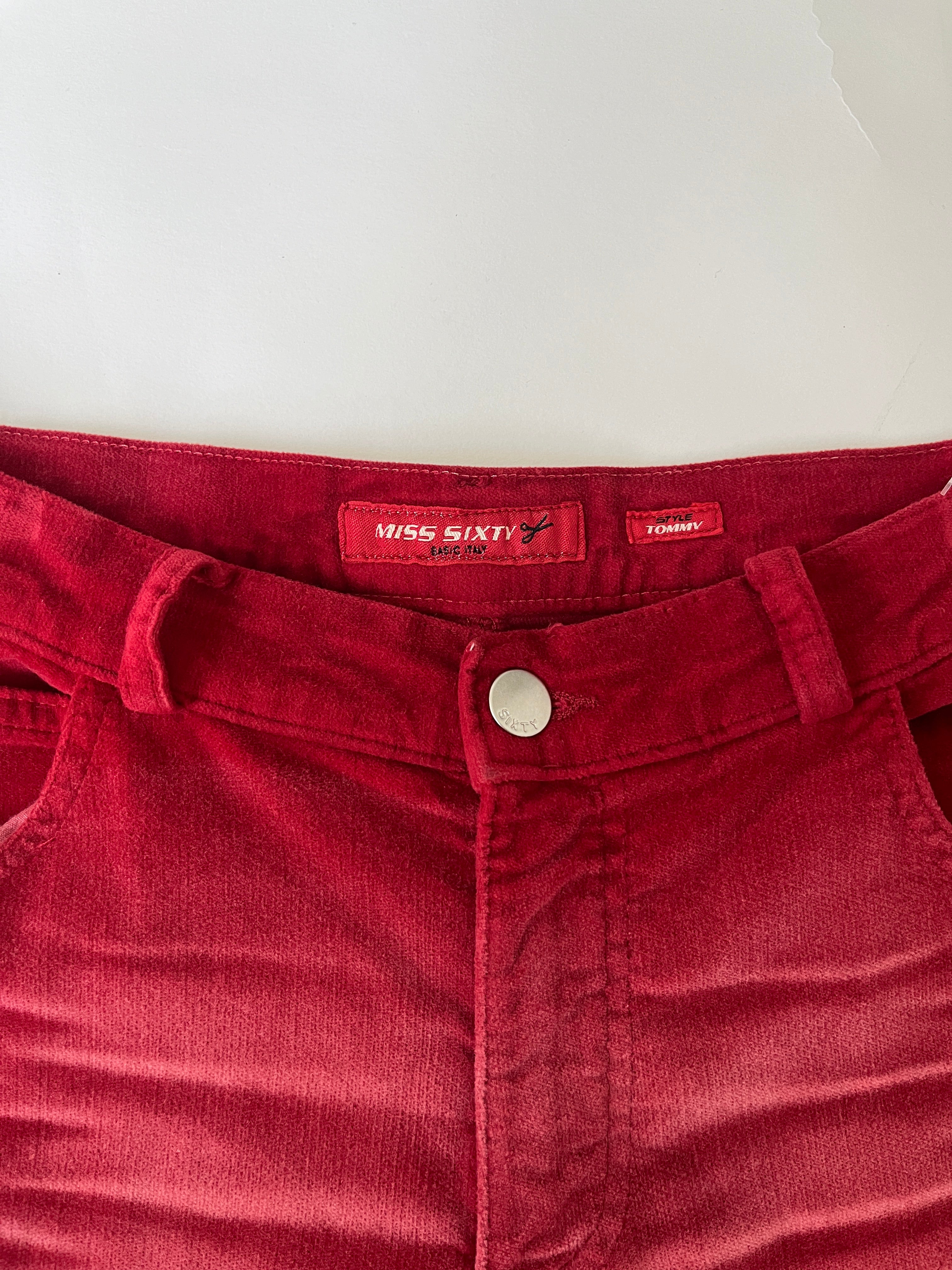 miss sixty red corduroy