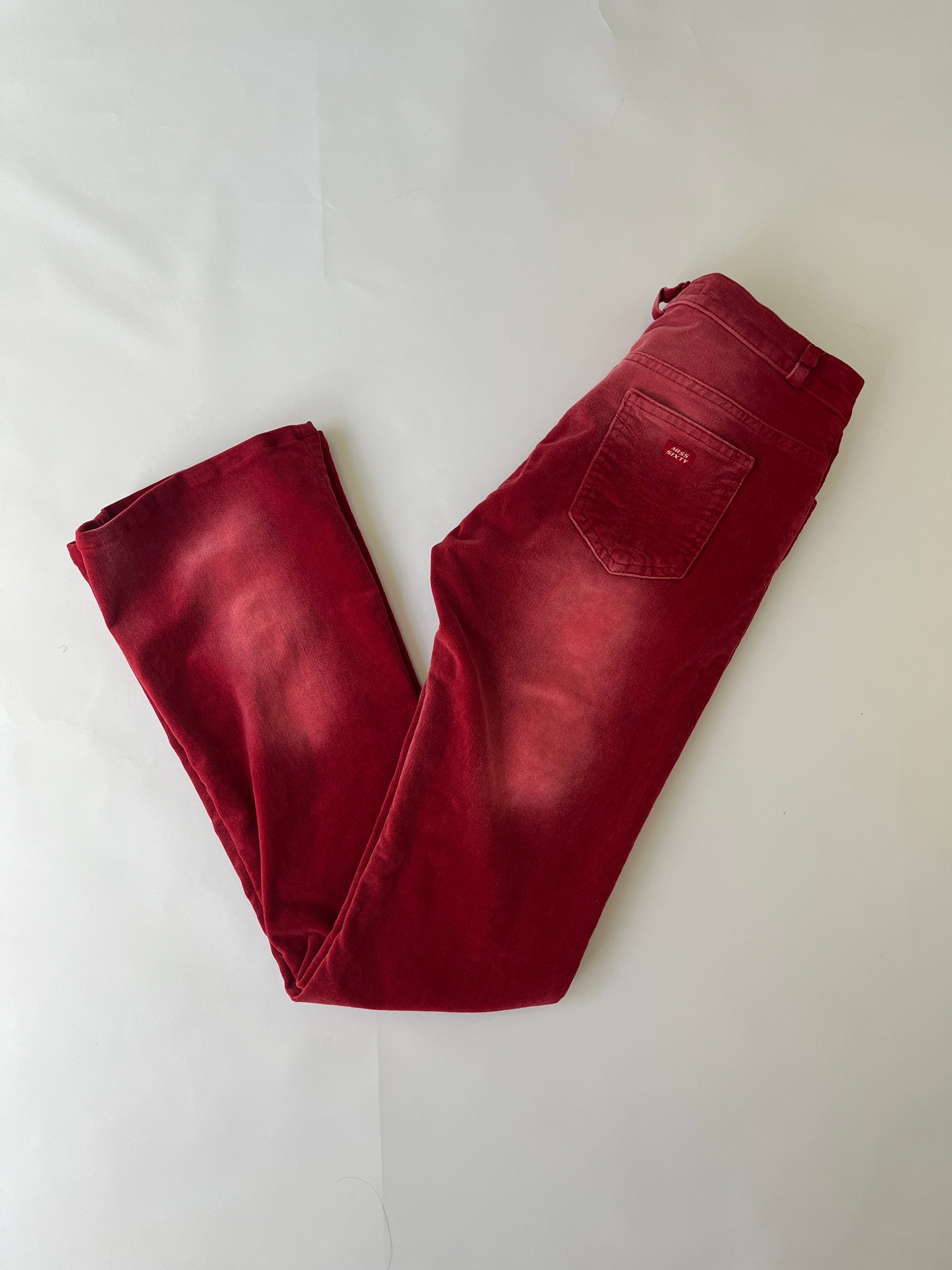 miss sixty red corduroy