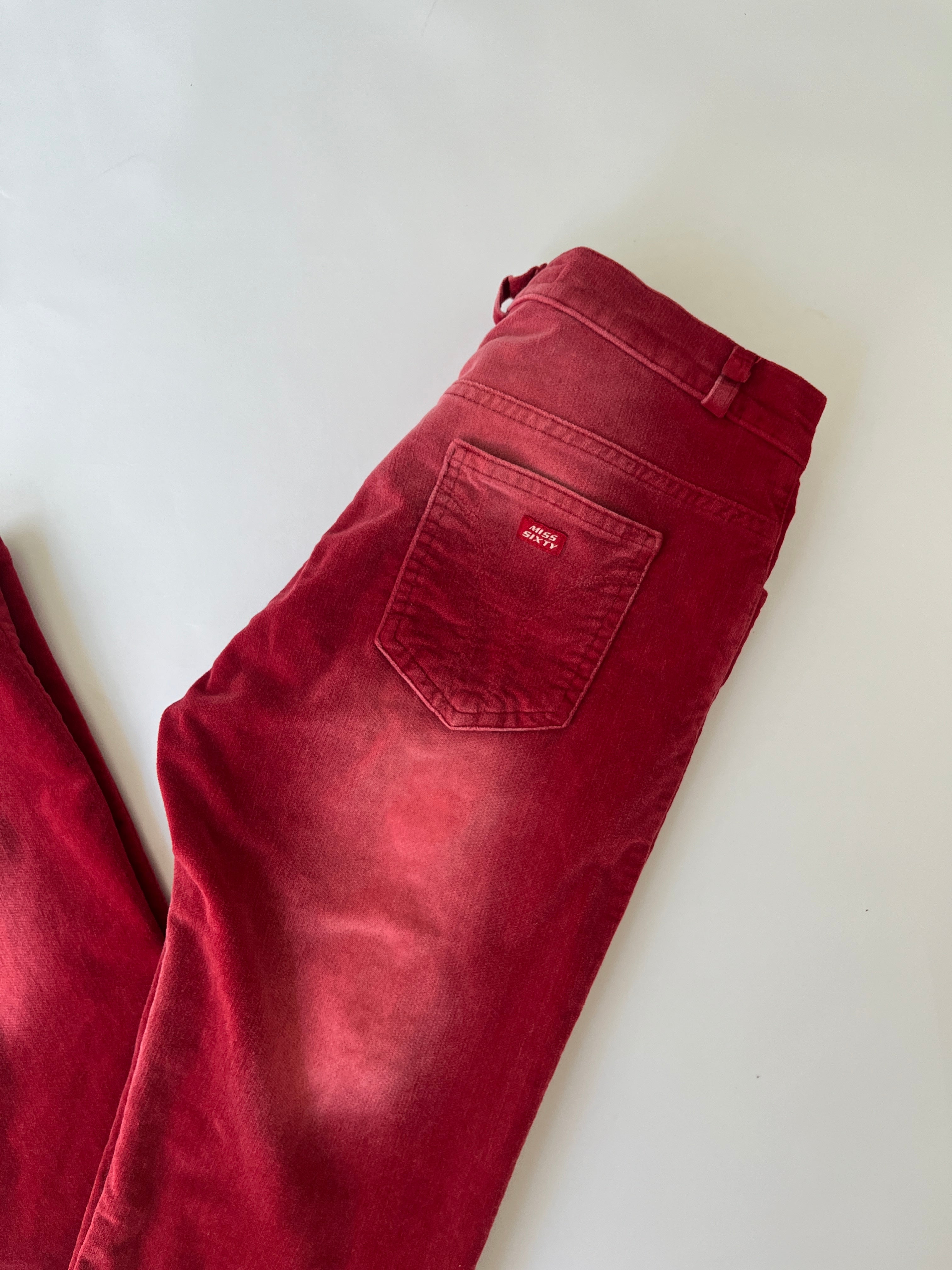 miss sixty red corduroy