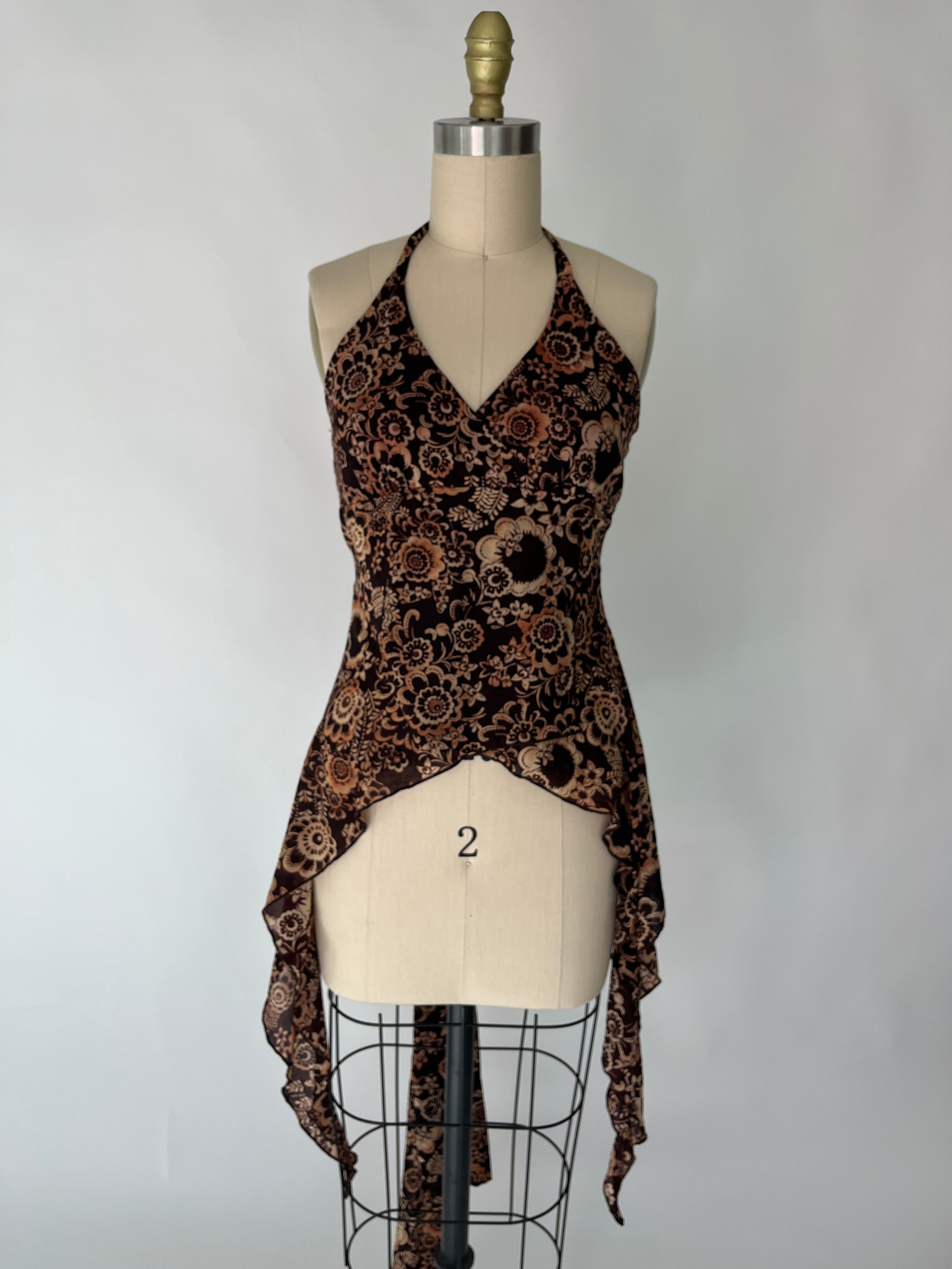floral halter top