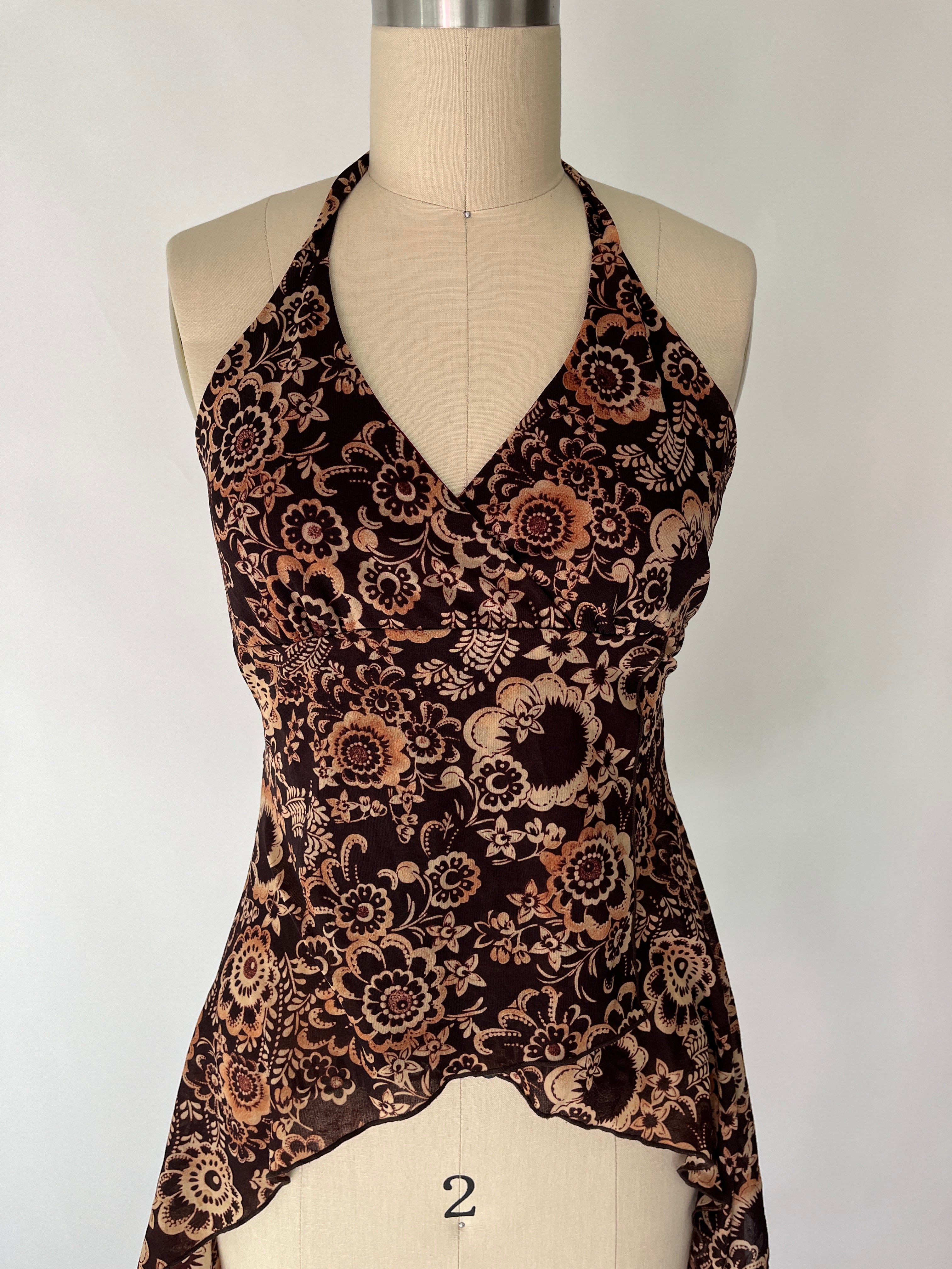 floral halter top