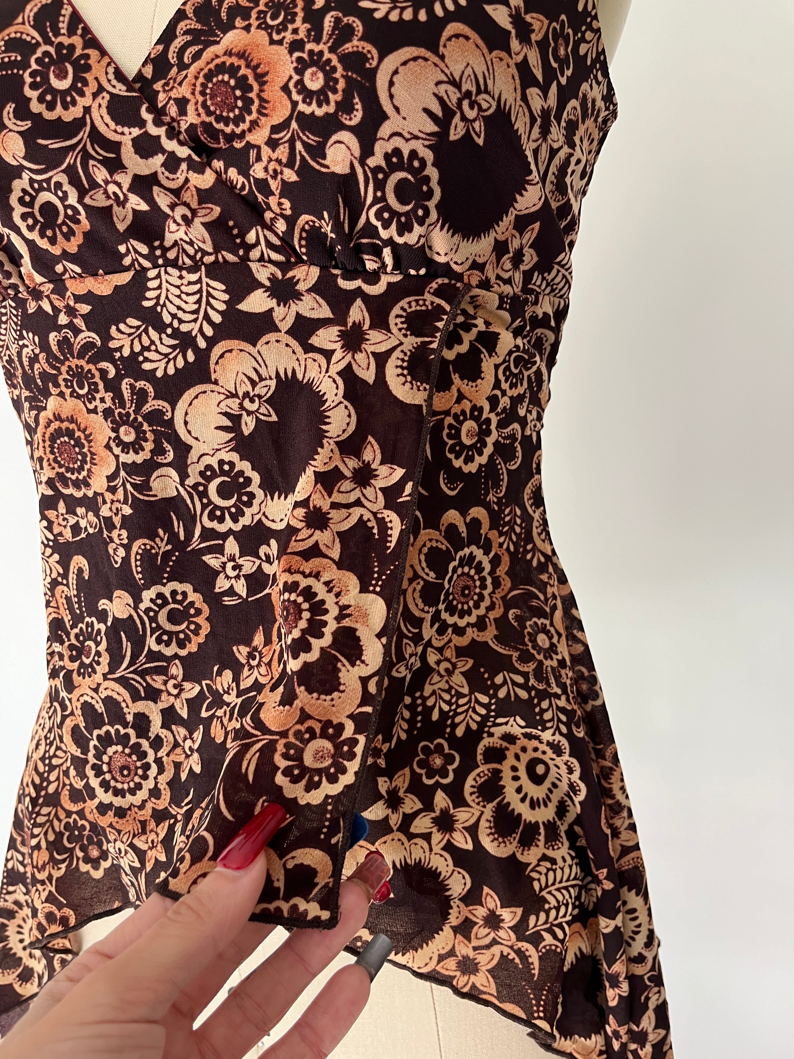 floral halter top