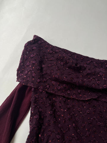 mesh off the shoulder top