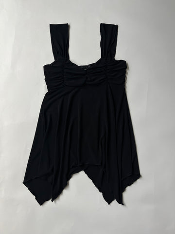 black babydoll top