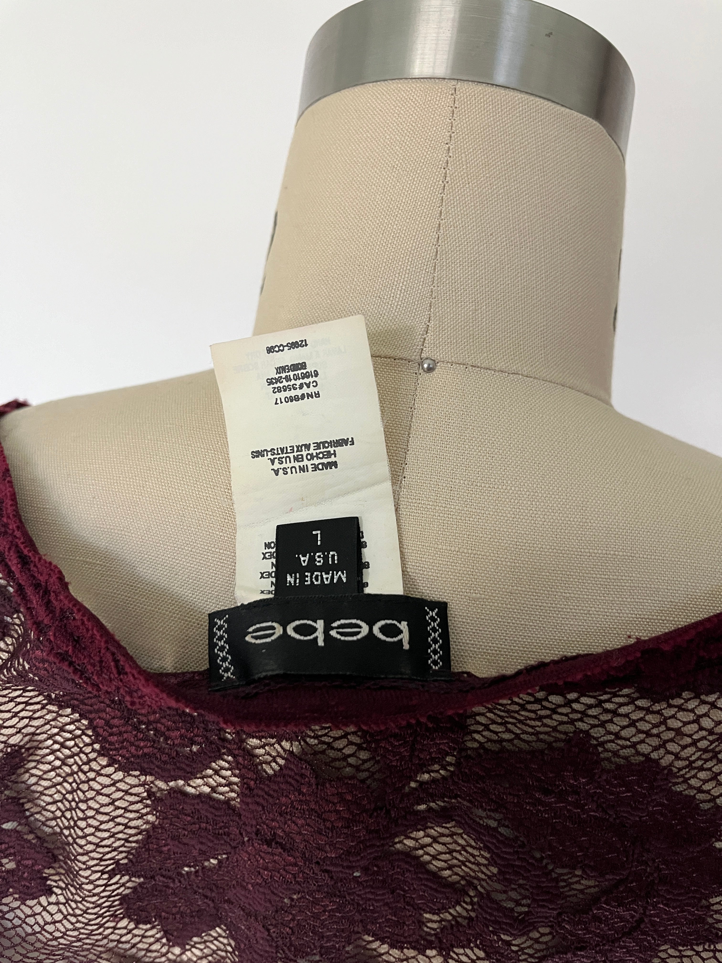 lace bebe top