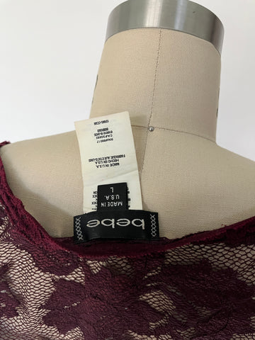lace bebe top