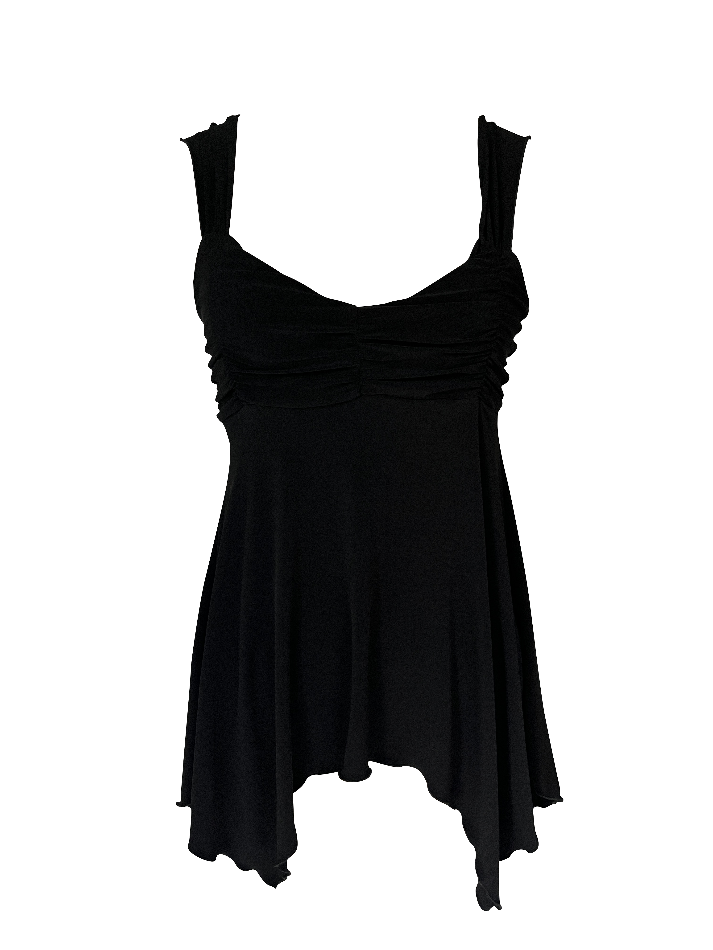 black babydoll top