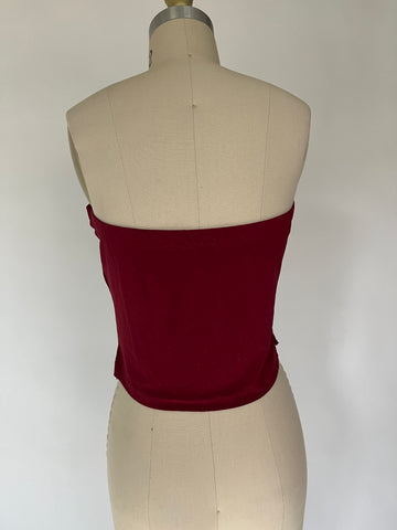 beaded fringe tube top