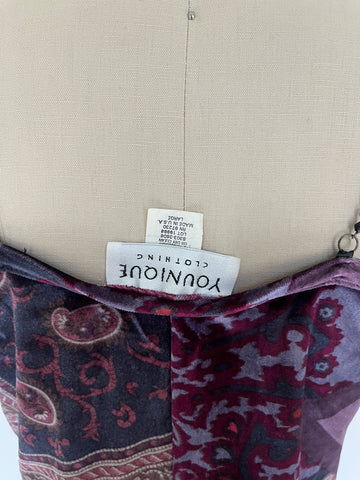 velvet asymmetrical dress