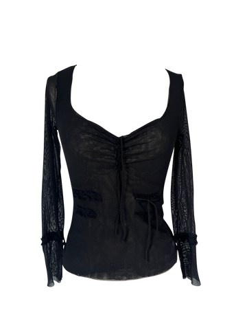 benetton mesh long sleeve