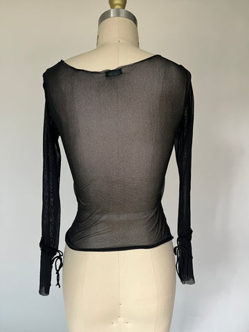 benetton mesh long sleeve