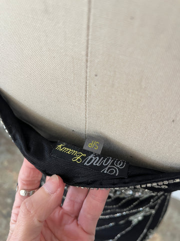 beaded butterfly top