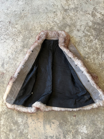 gray suede penny lane