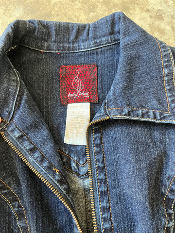 denim baby phat mini dress