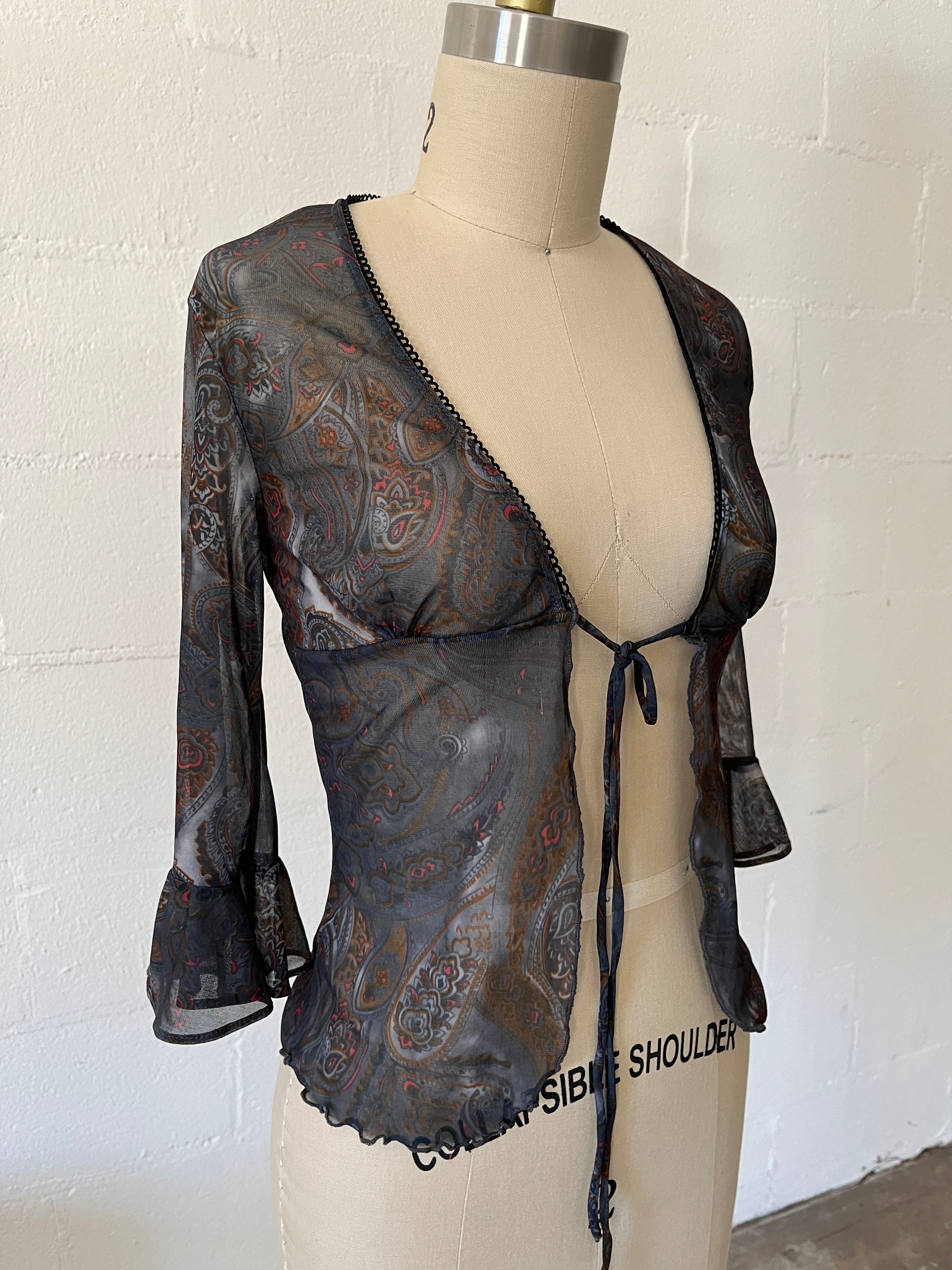 mesh tie top
