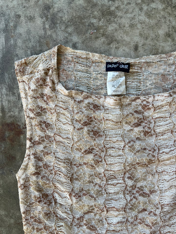 lace snakeskin top