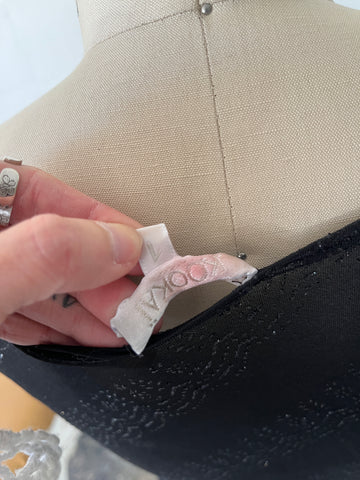 sheer black baby doll top