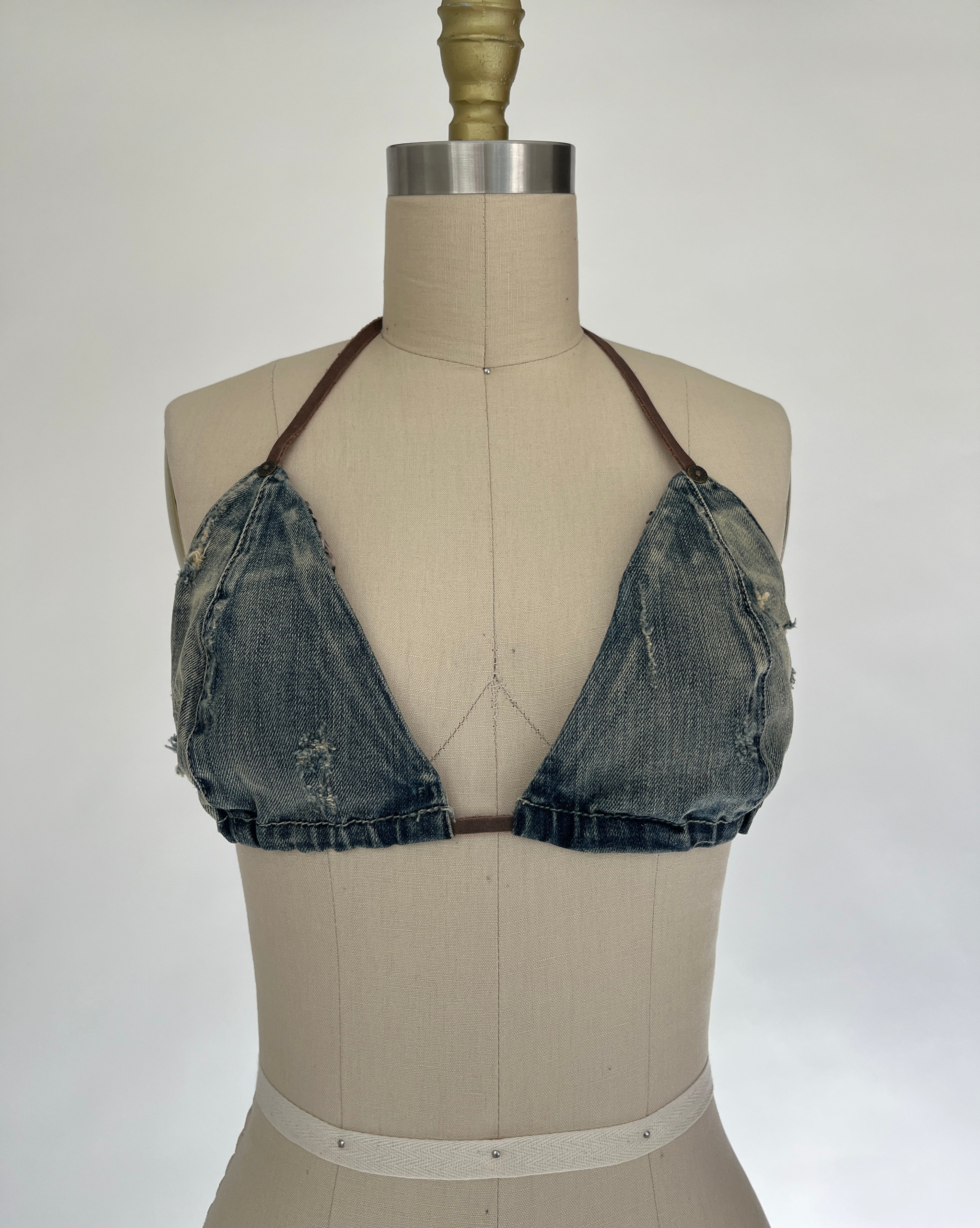 GUESS DENIM BIKINI TOP