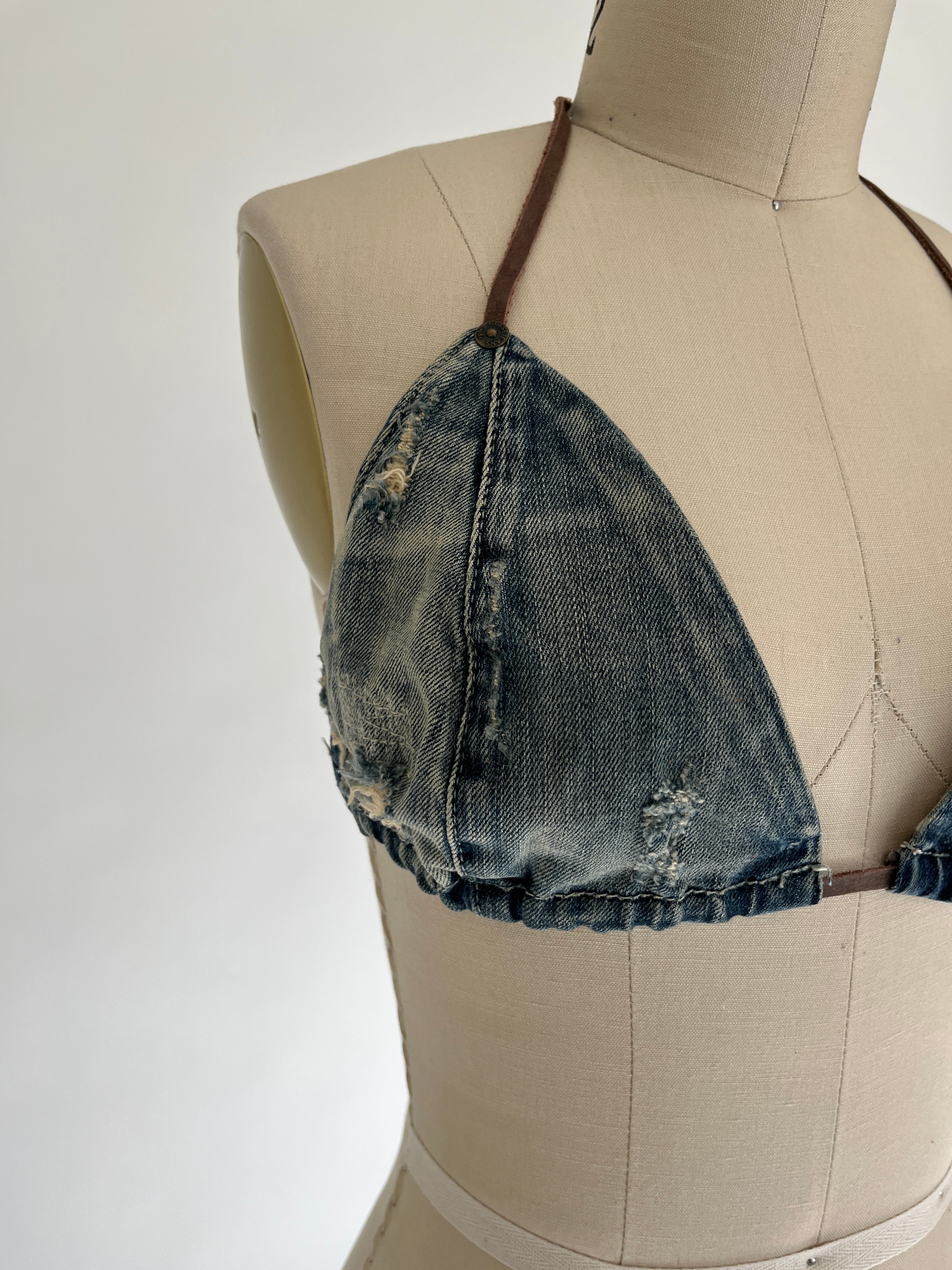 GUESS DENIM BIKINI TOP