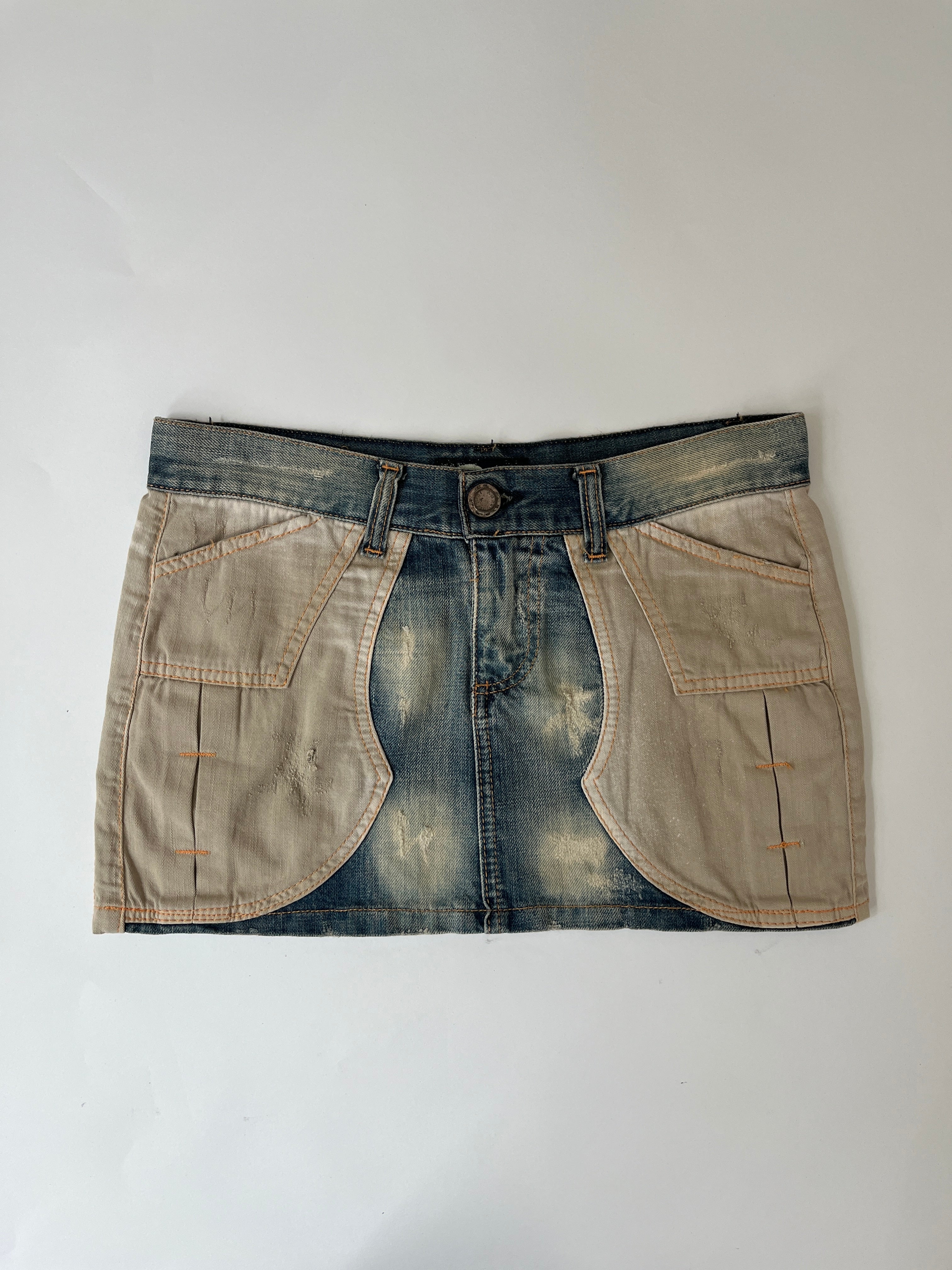 CARGO DENIM MINI
