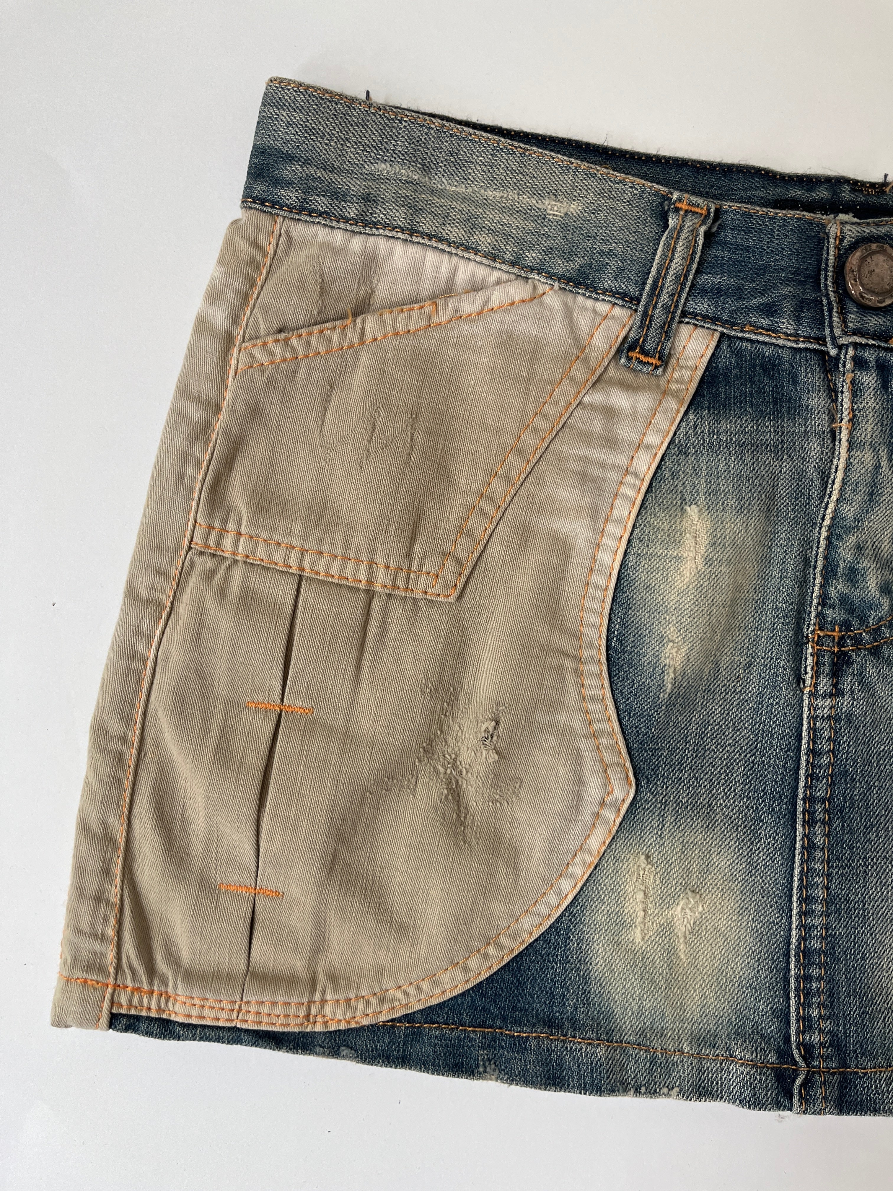 CARGO DENIM MINI