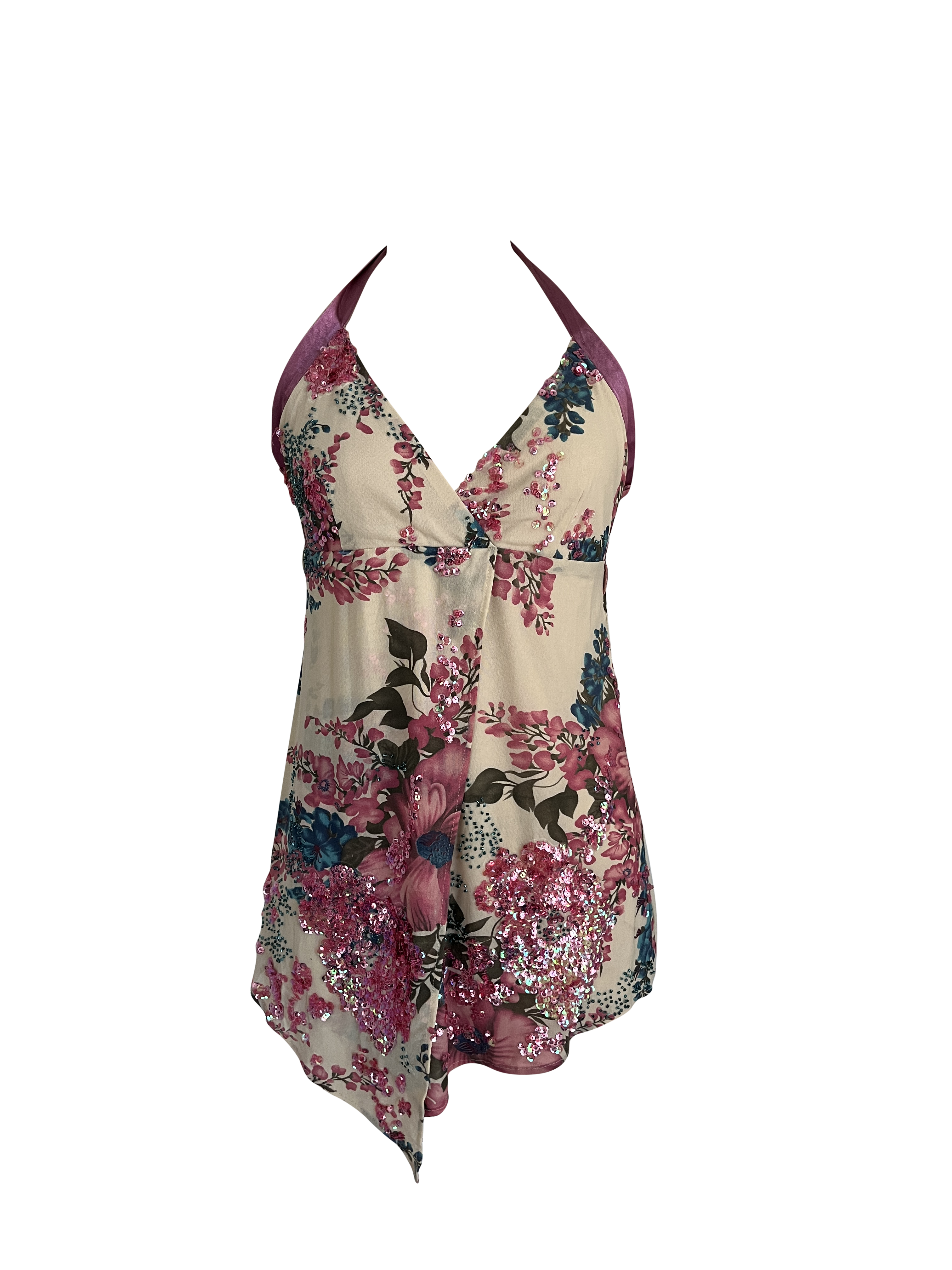 beaded halter top