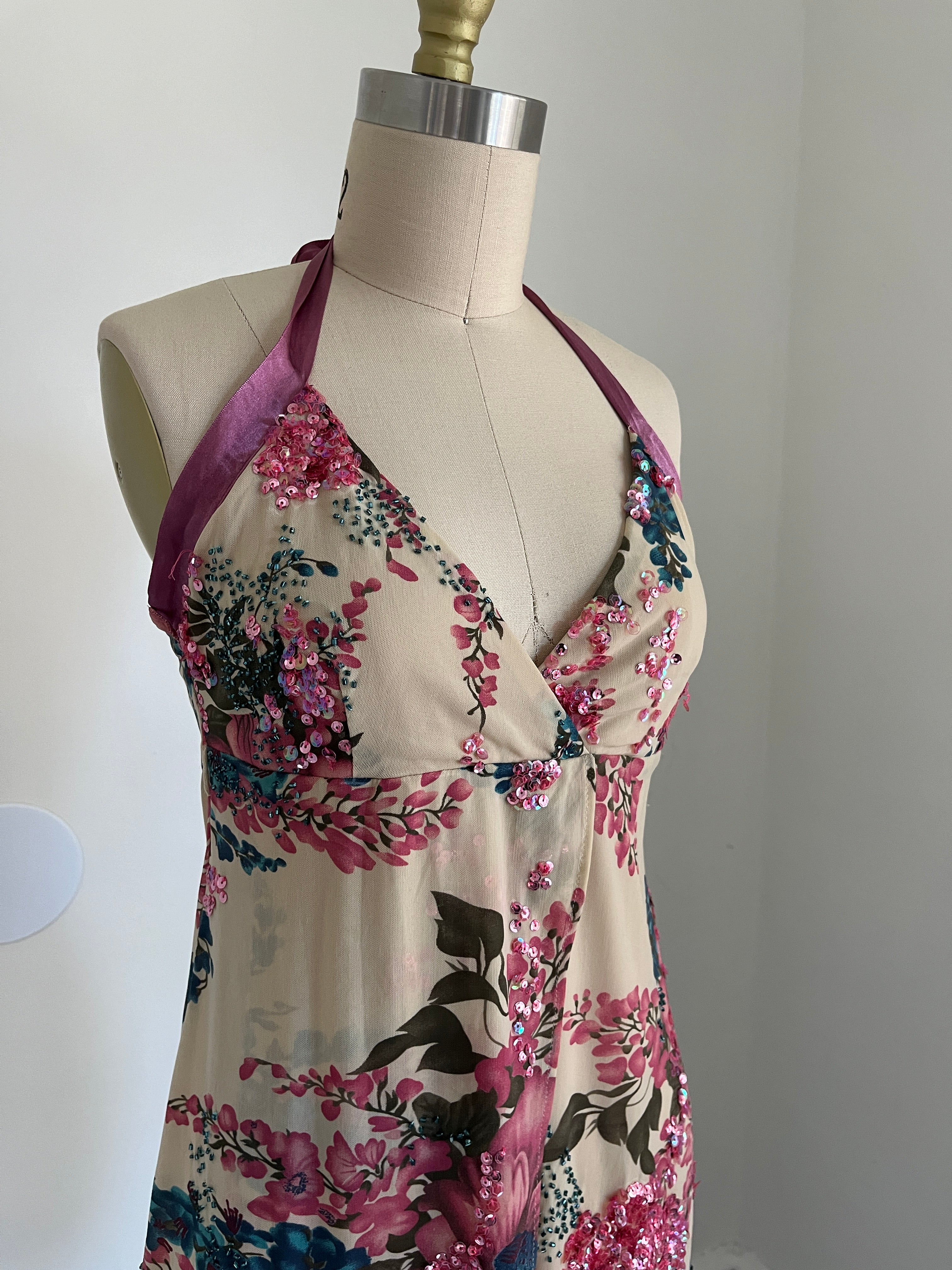 beaded halter top