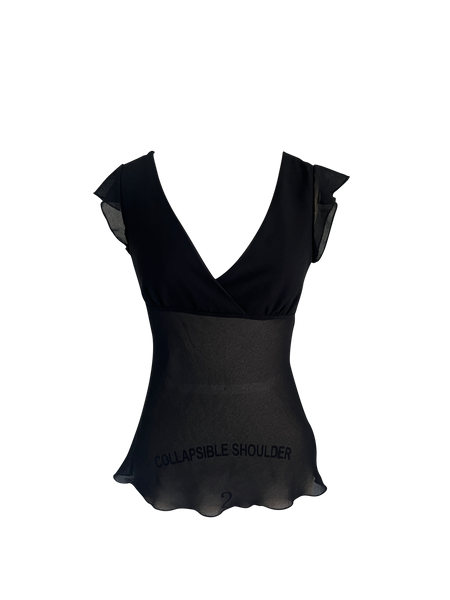black babydoll top