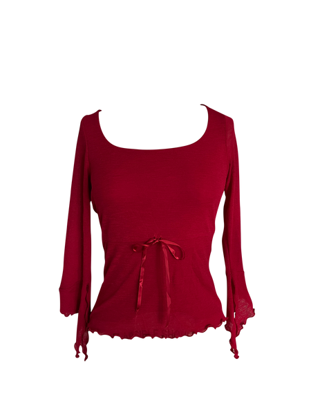 red mesh top