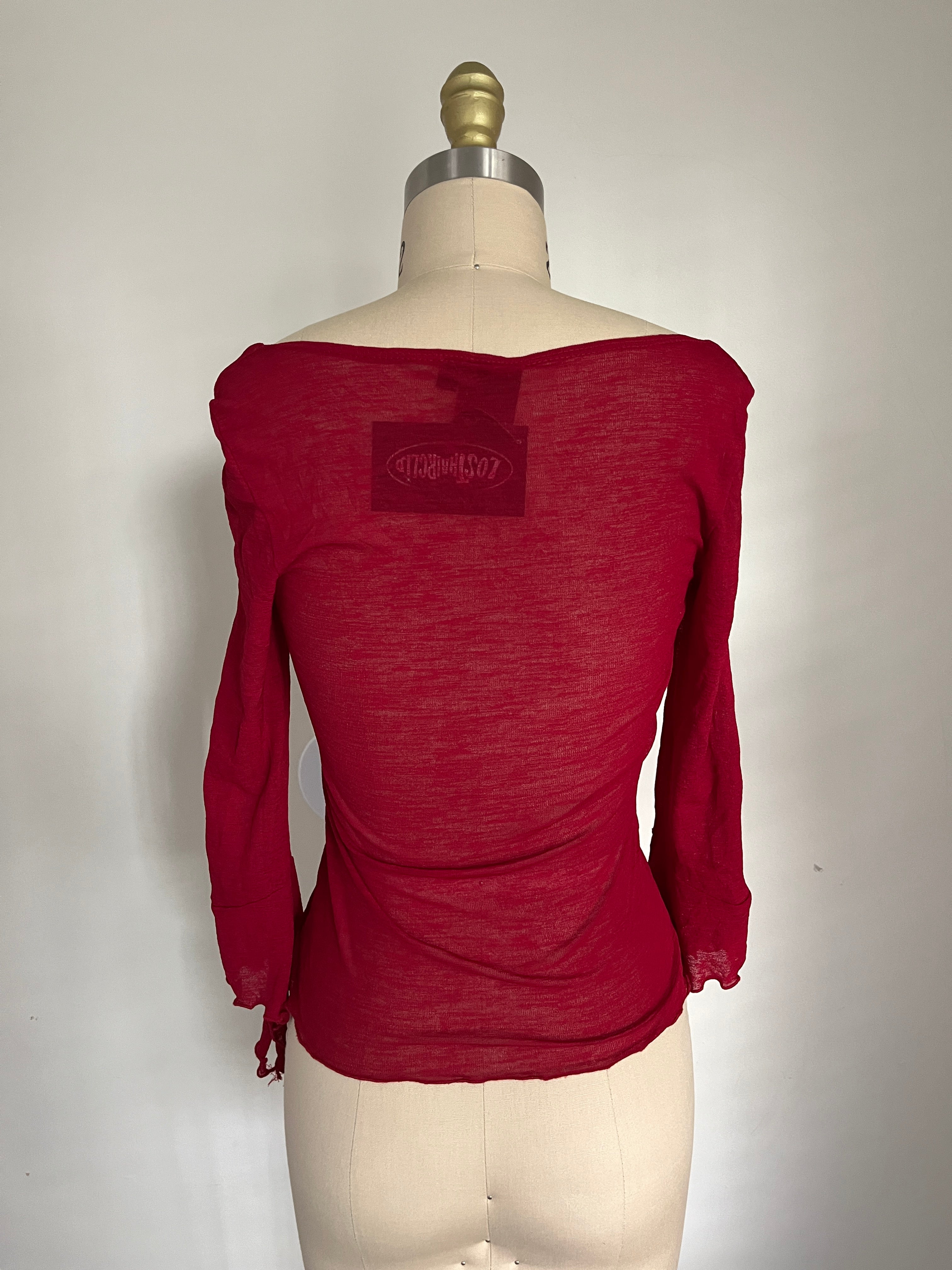 red mesh top