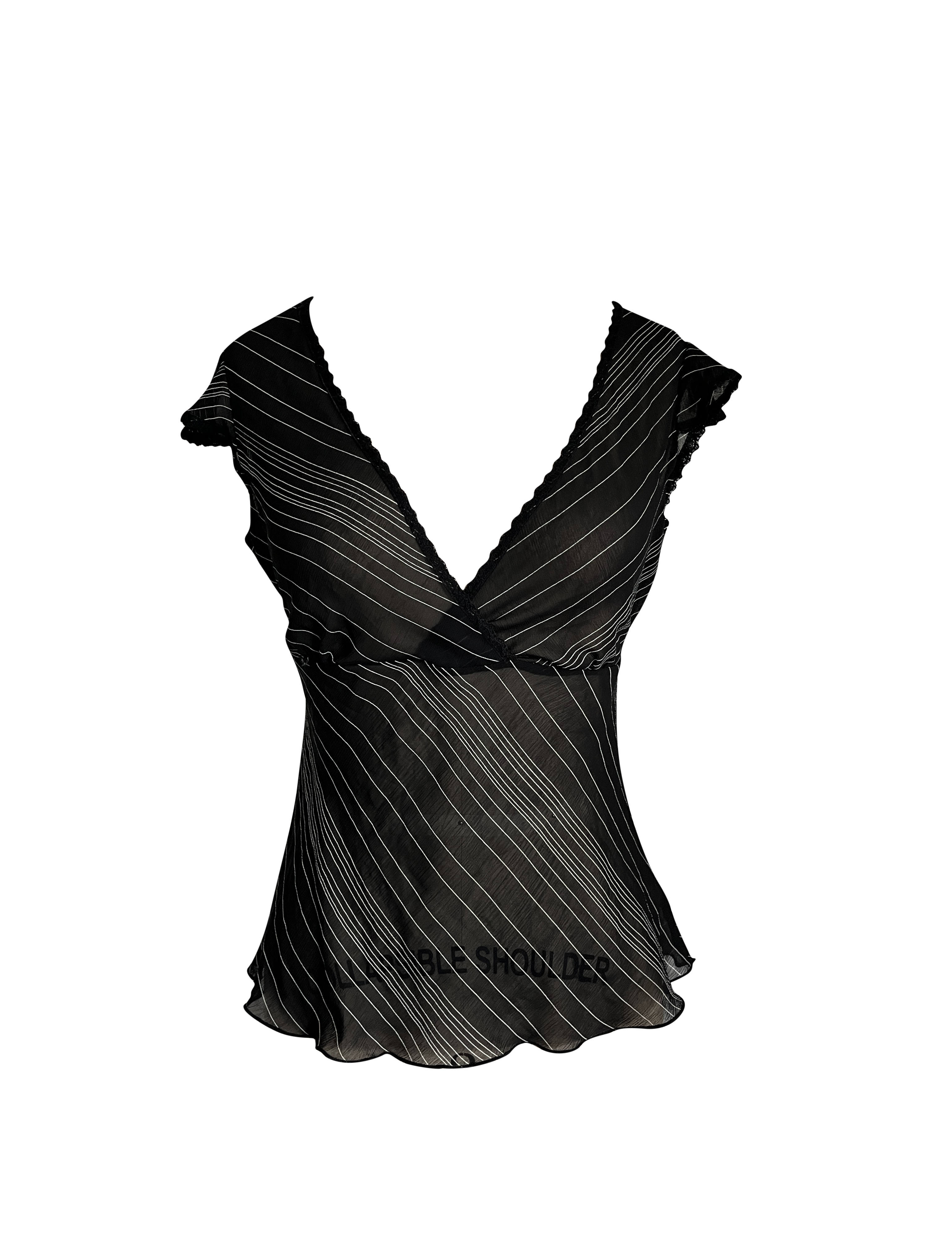 black striped babydoll