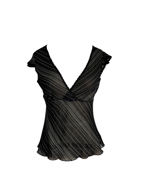 black striped babydoll