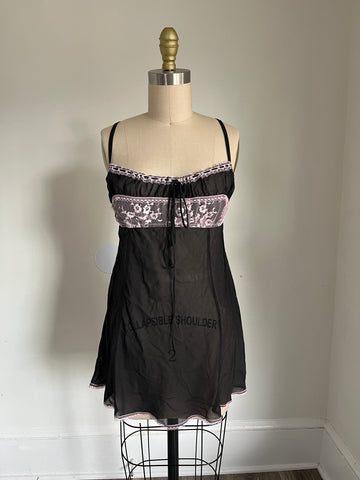 victorias secret silk babydoll dress