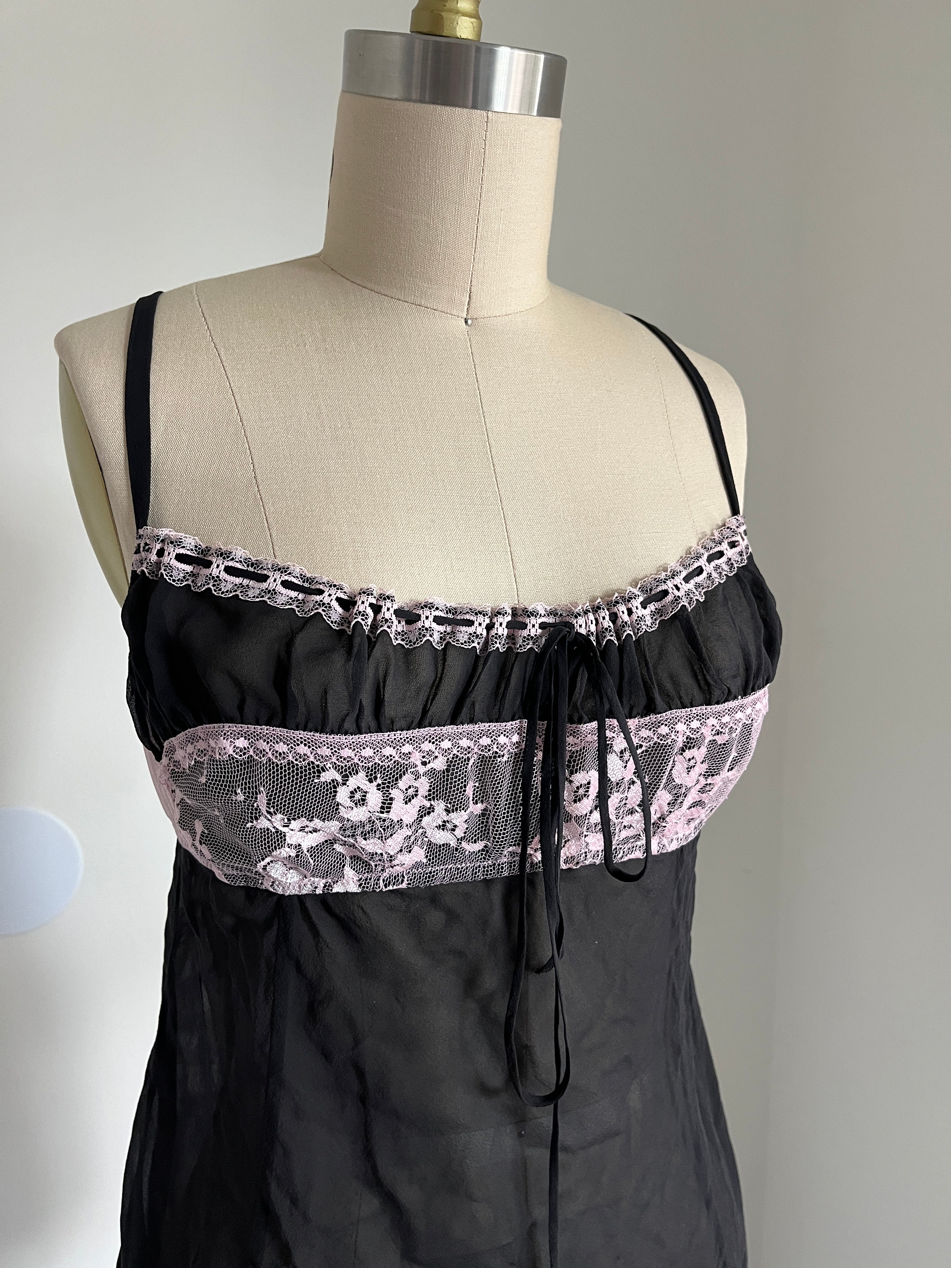 victorias secret silk babydoll dress