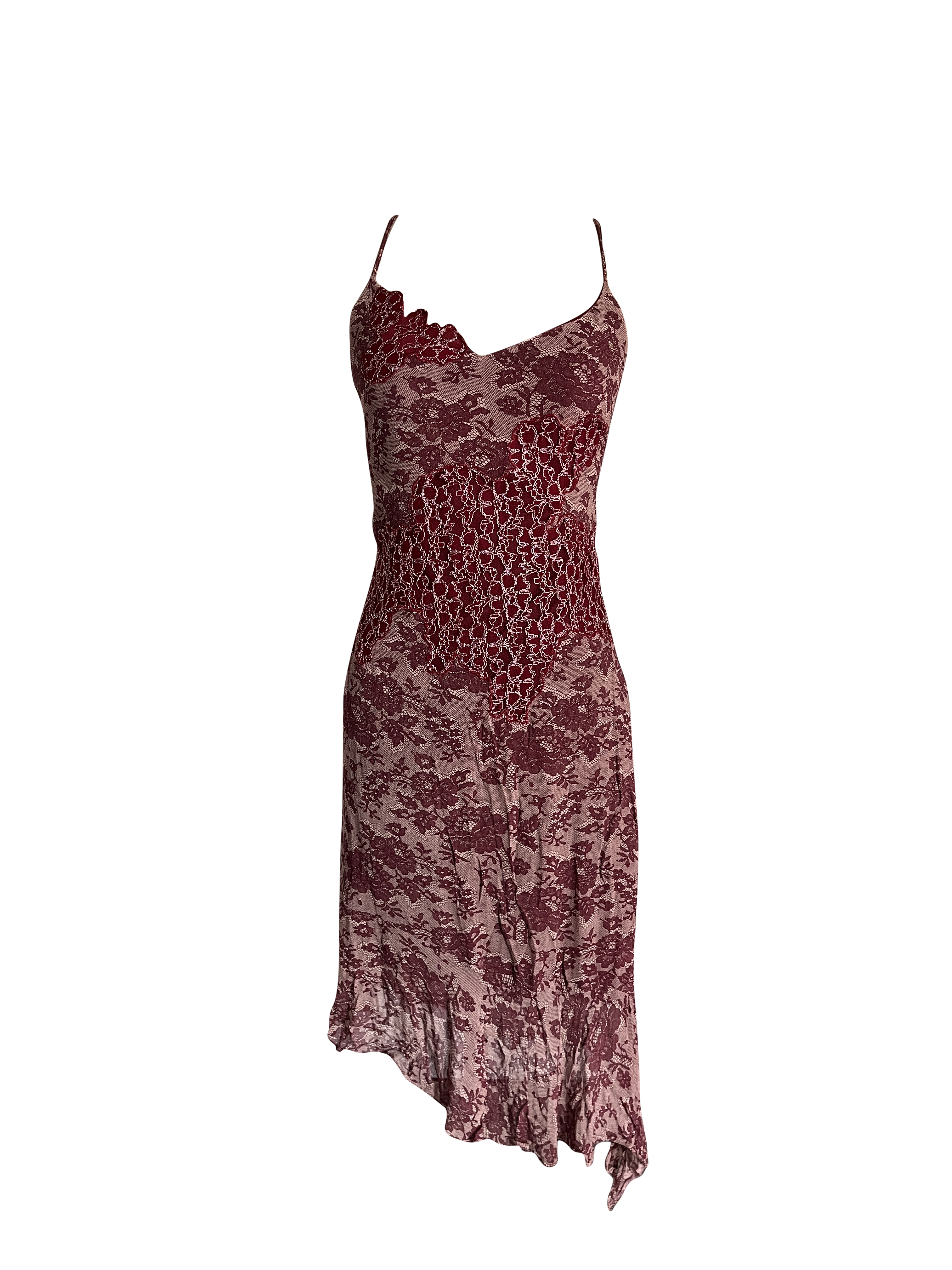 burgundy euro dress