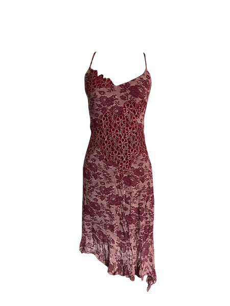 burgundy euro dress