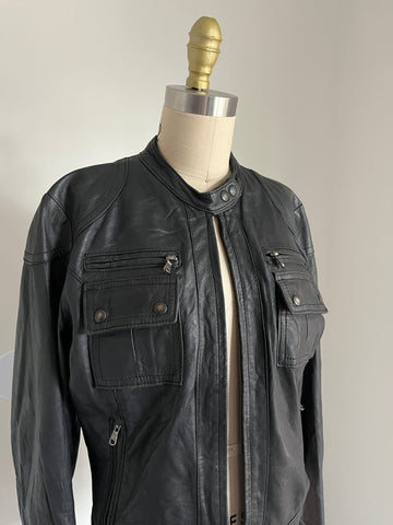 euro leather moto jacket